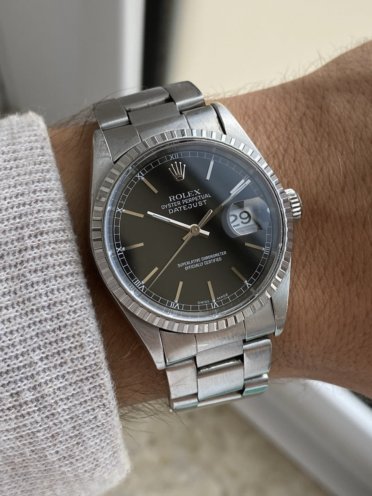 Rolex Datejust Oyster Perpetual 36mm ref. 16220 Black Dial
