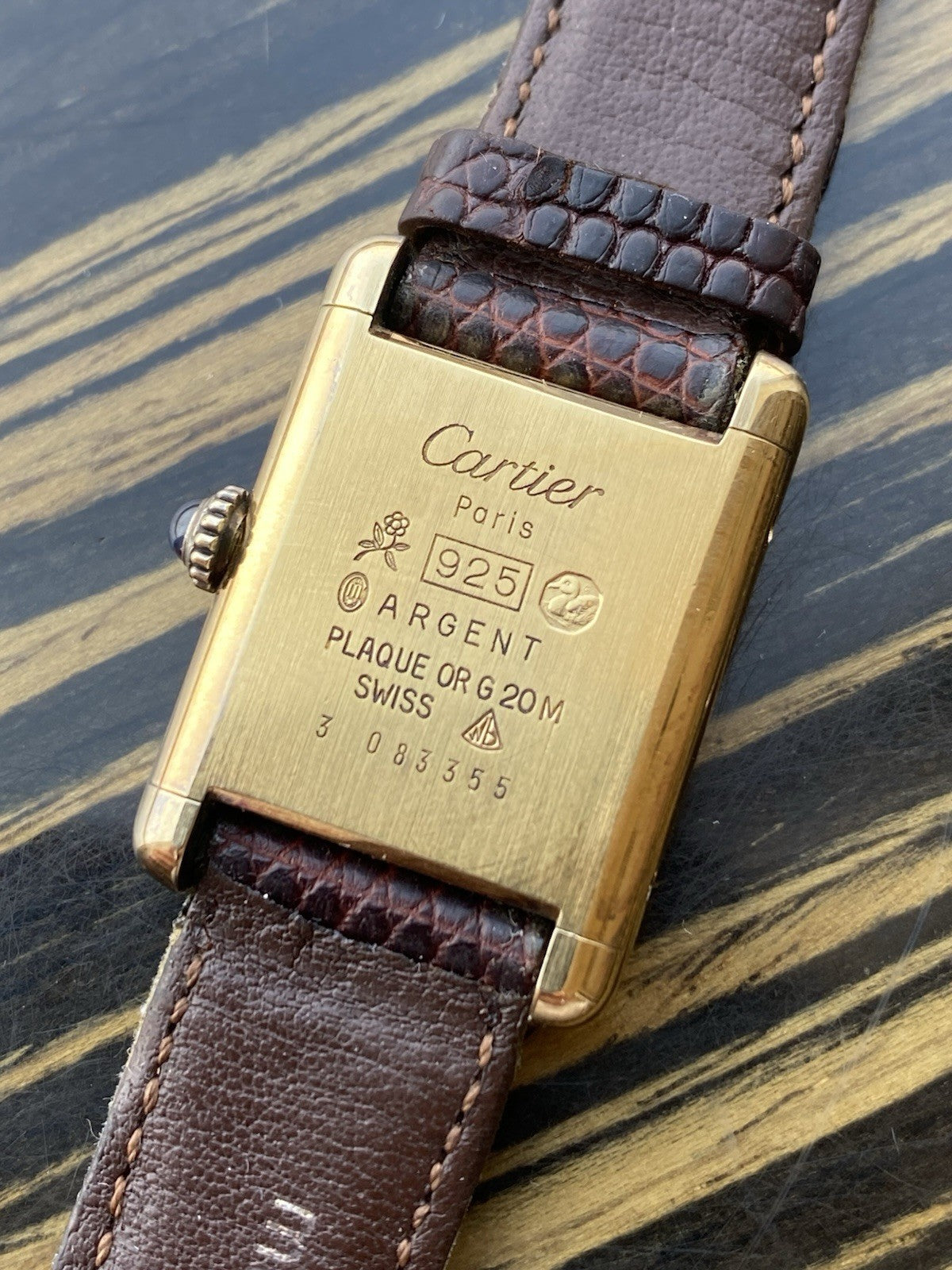 Must de Cartier Tank Vermeil Mechanical Watch