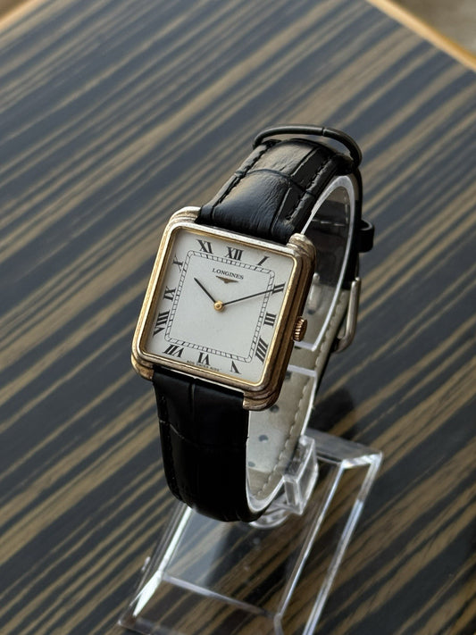 Longines Tank Vintage TV Rare Manual Wind Silver watch