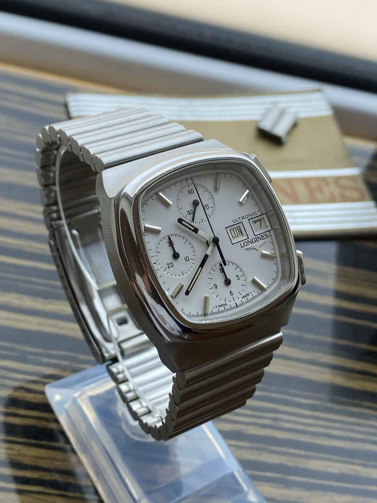 Rare Longines Ultronic Chronograph Vintage Watch