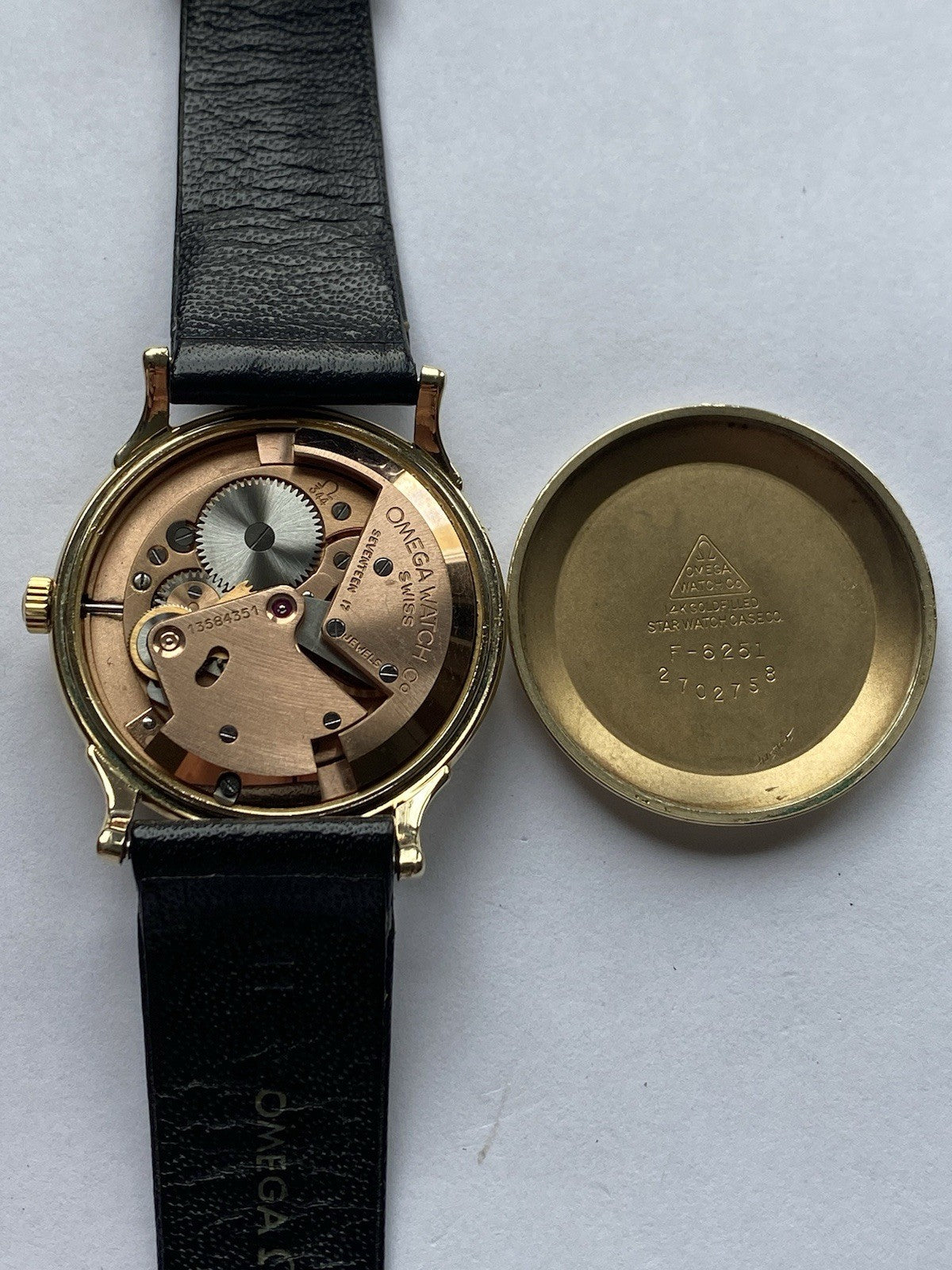 Vintage Bumper Omega Gold Filled Watch