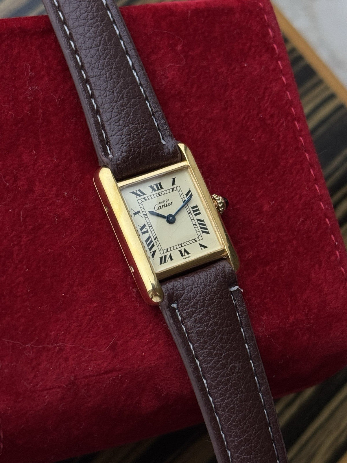 Must de Cartier Tank 1613 Ladies Quartz Watch