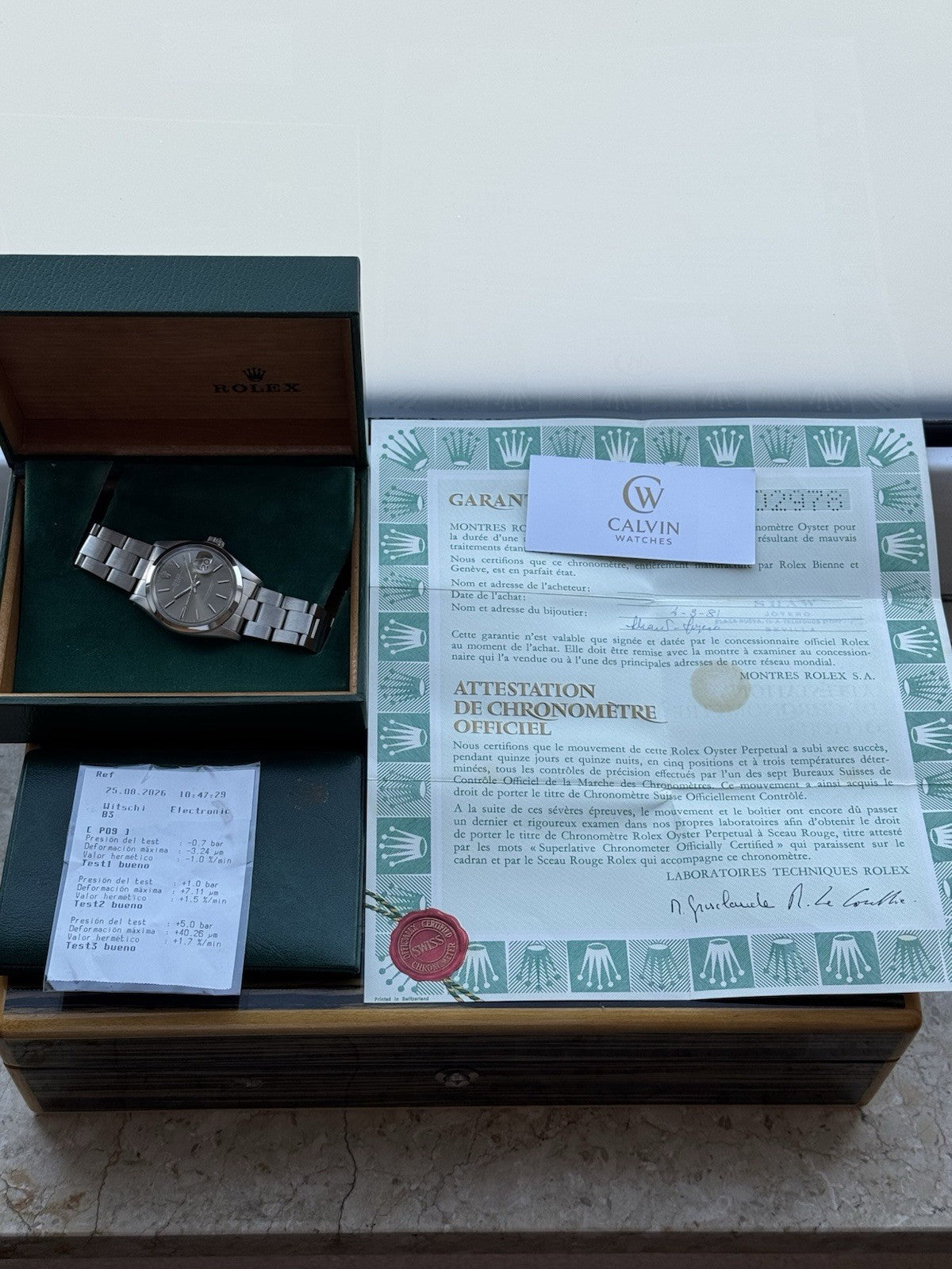 Rolex Date 34mm Full Set Automatic Vintage Watch Ref 1500