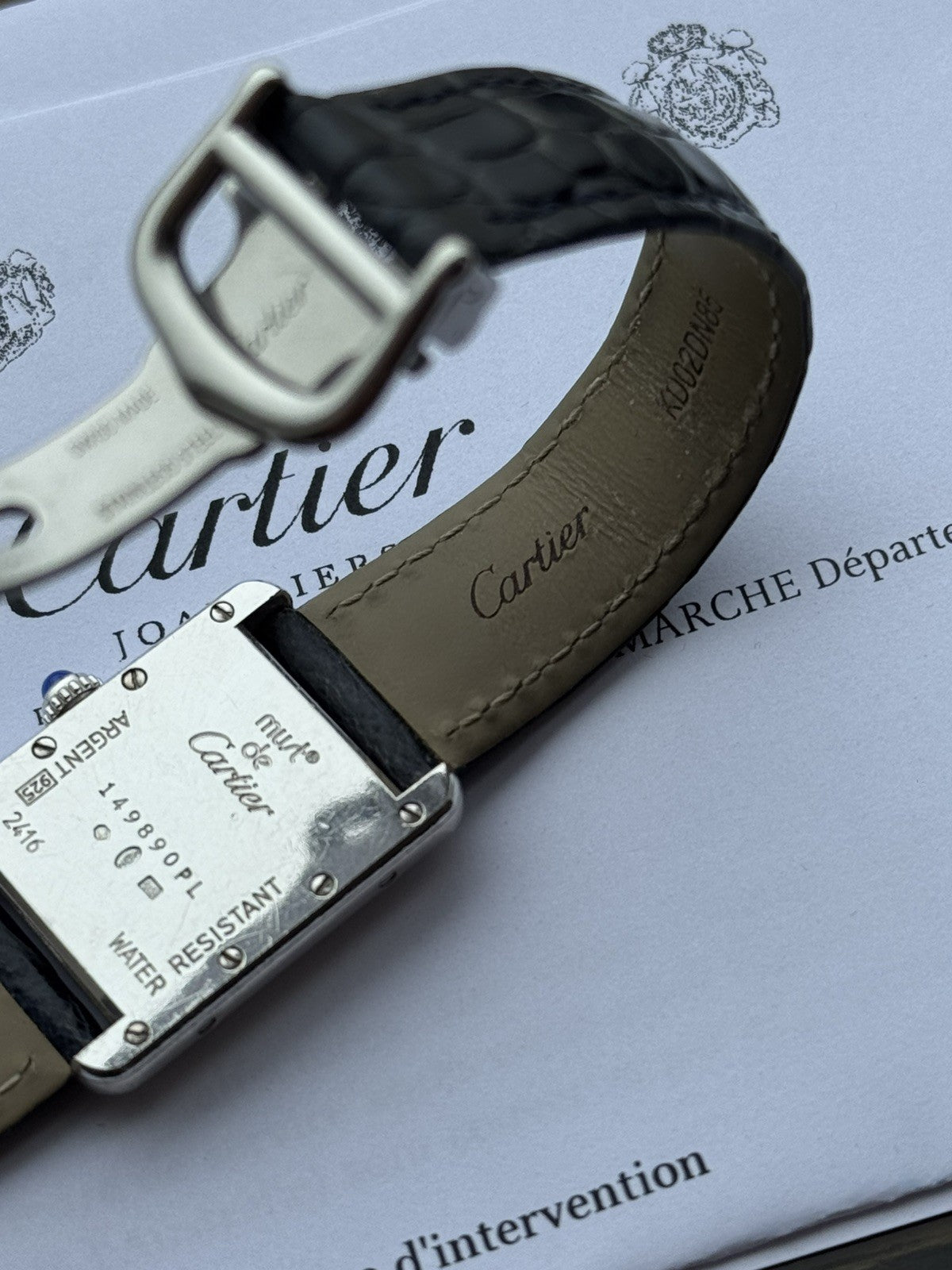 Must de Cartier Tank Quartz small-Size Watch Ref 2416