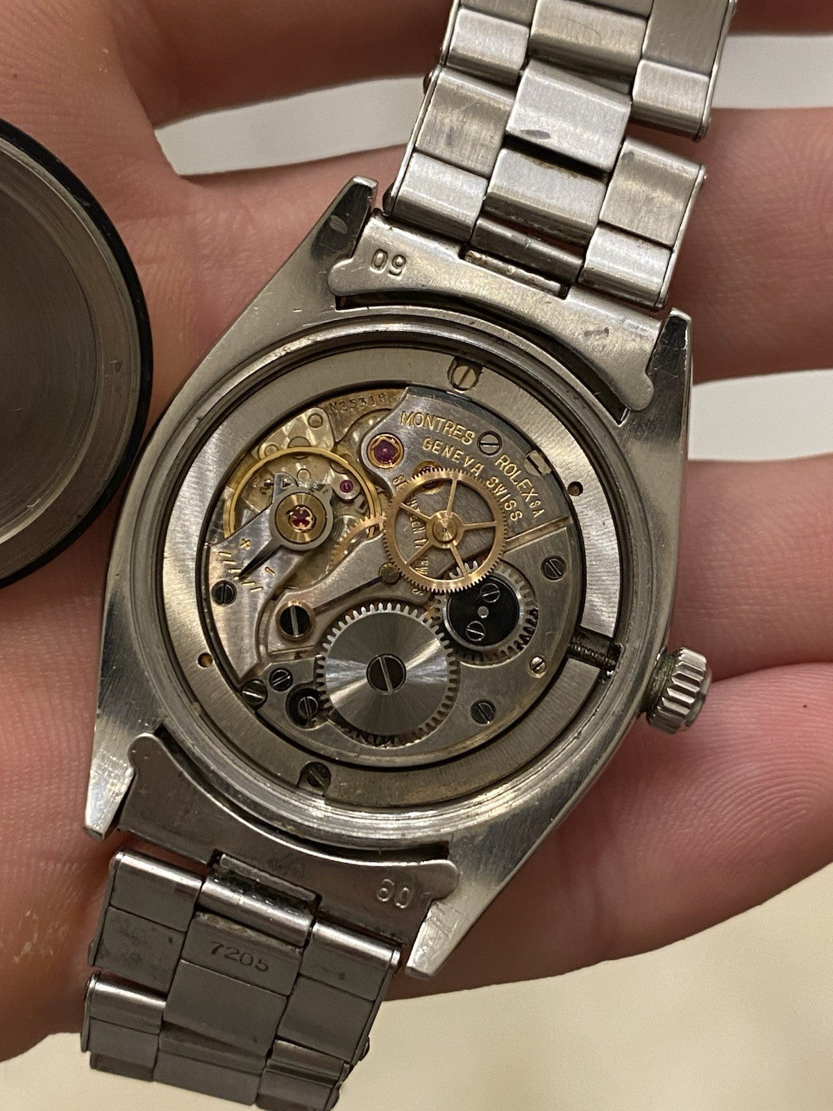 Rolex OysterDate Precision Vintage Tropical Dial Watch Ref 6694