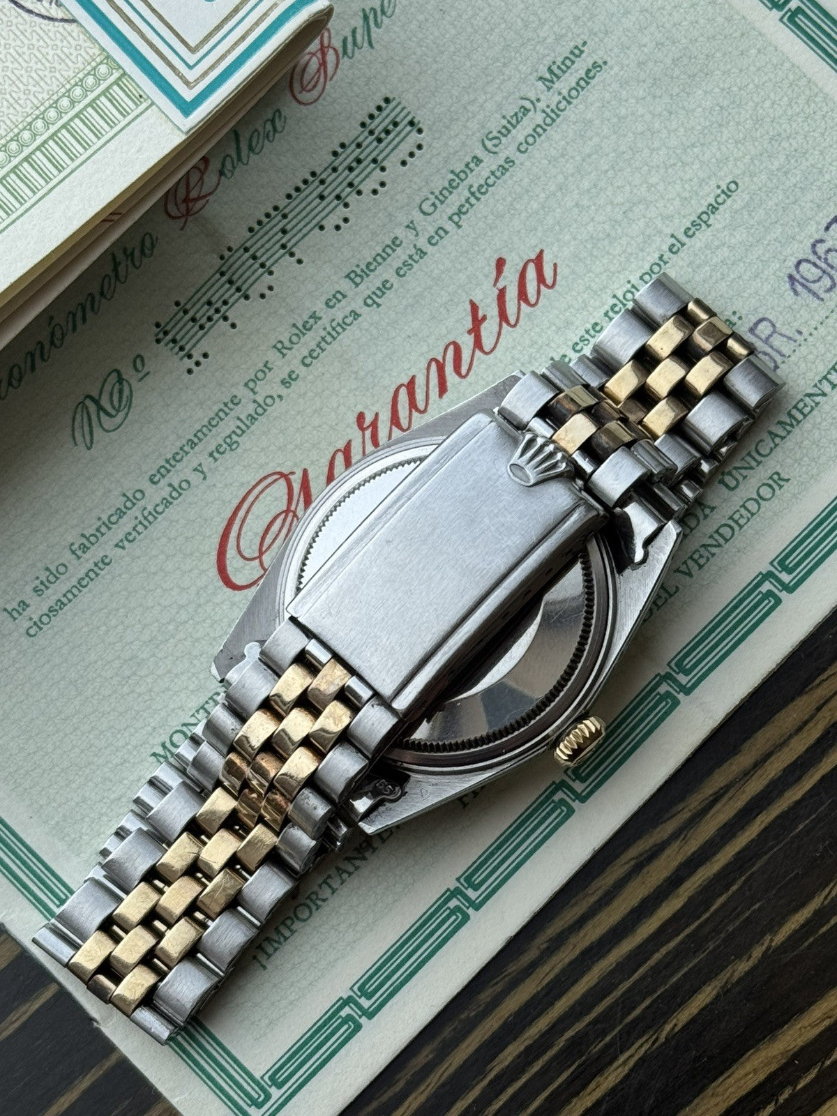 Rolex Datejust 36mm Two-Tone Automatic Vintage Watch ref 1601 full set