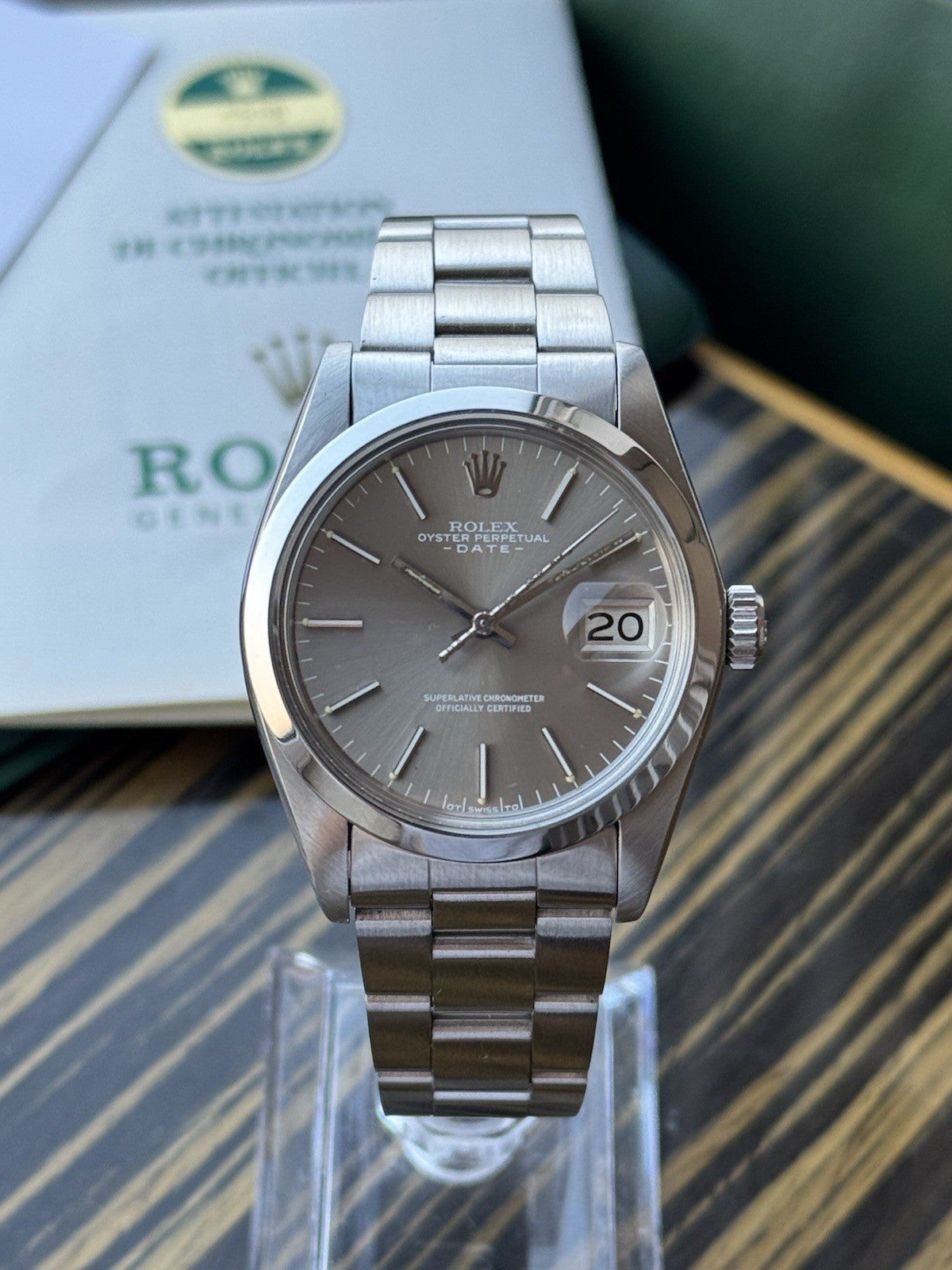 Rolex Date 34mm Full Set Automatic Vintage Watch Ref 1500