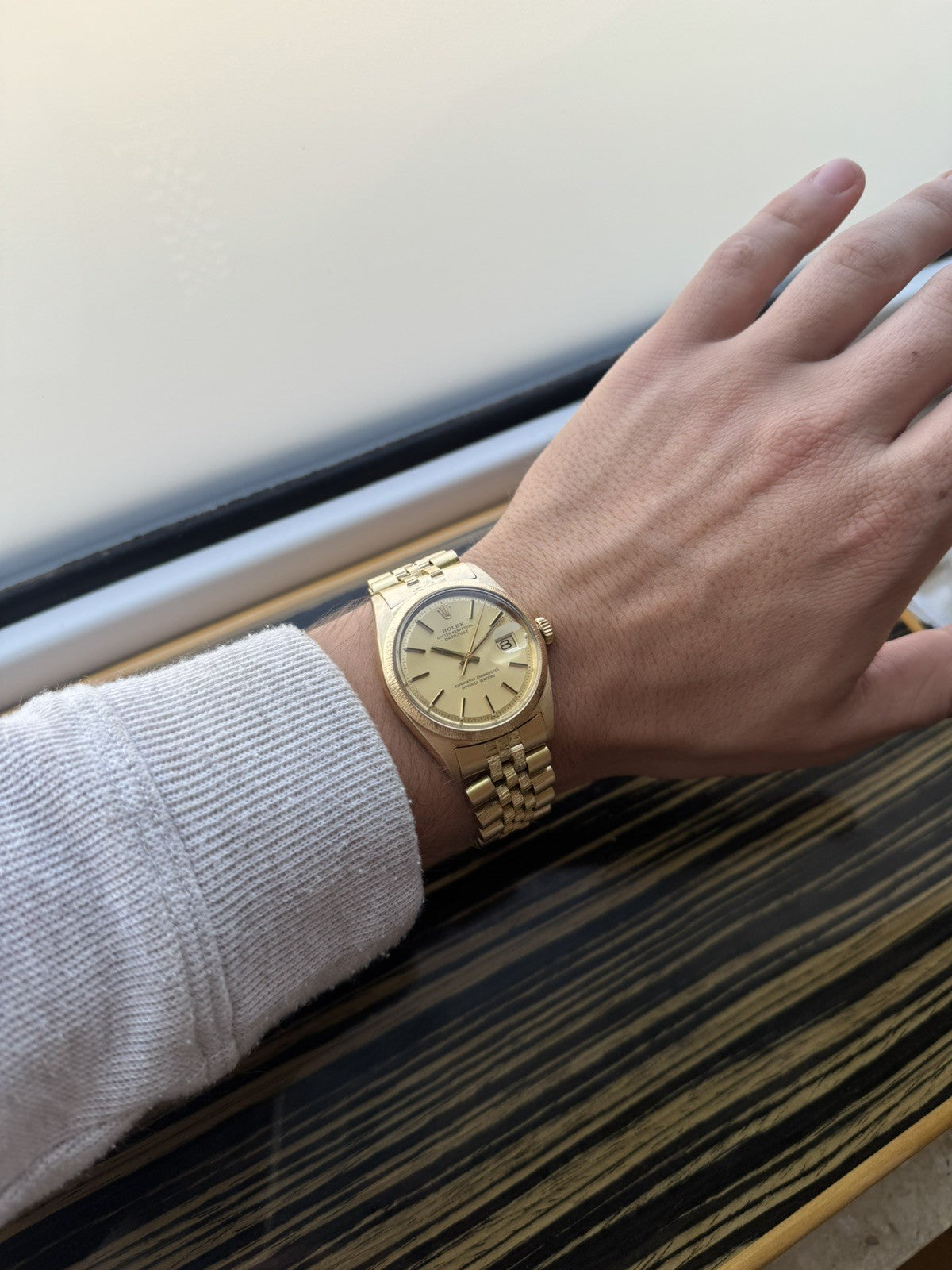 Rolex Datejust 36mm 18k gold Automatic Vintage Watch ref 1610