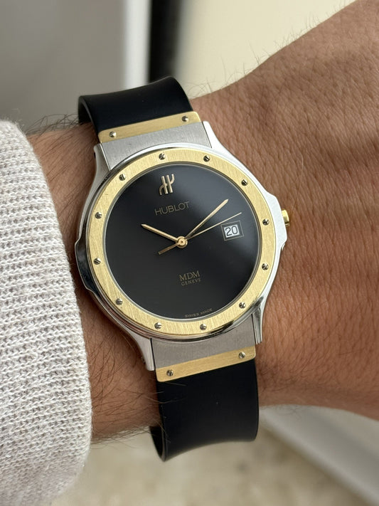 Hublot Classic MDM 36mm Quartz Watch Men's Steel And Gold