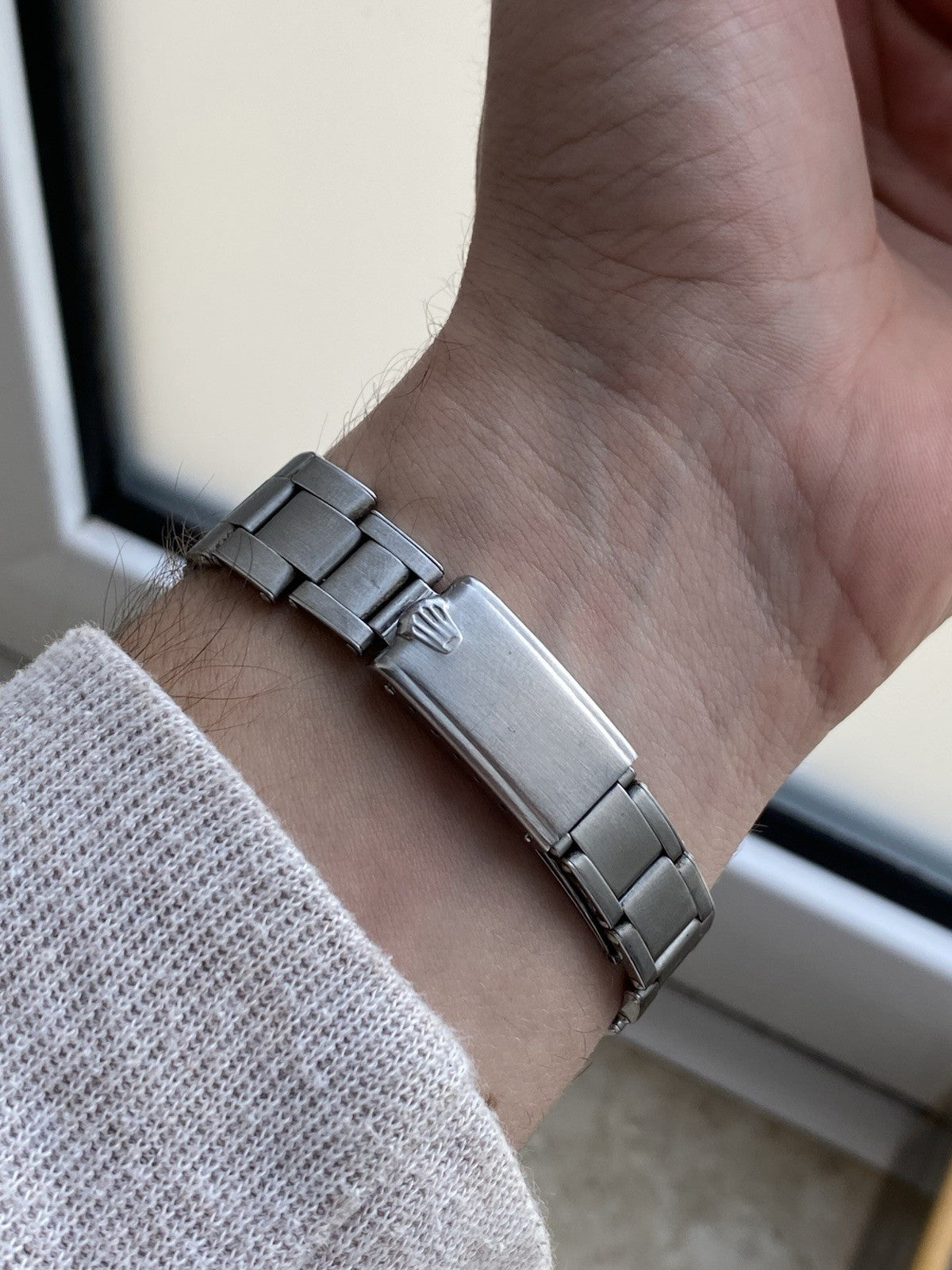 Rolex OysterDate Precision Vintage Tropical Dial Watch Ref 6694