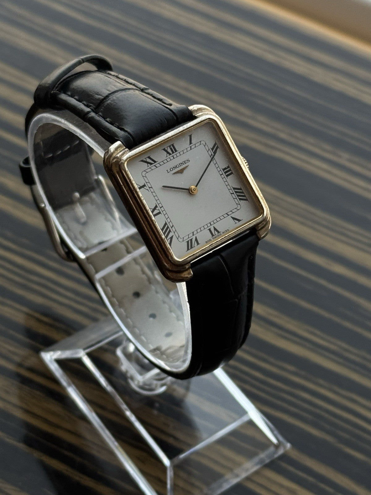 Longines Tank Vintage TV Rare Manual Wind Silver watch