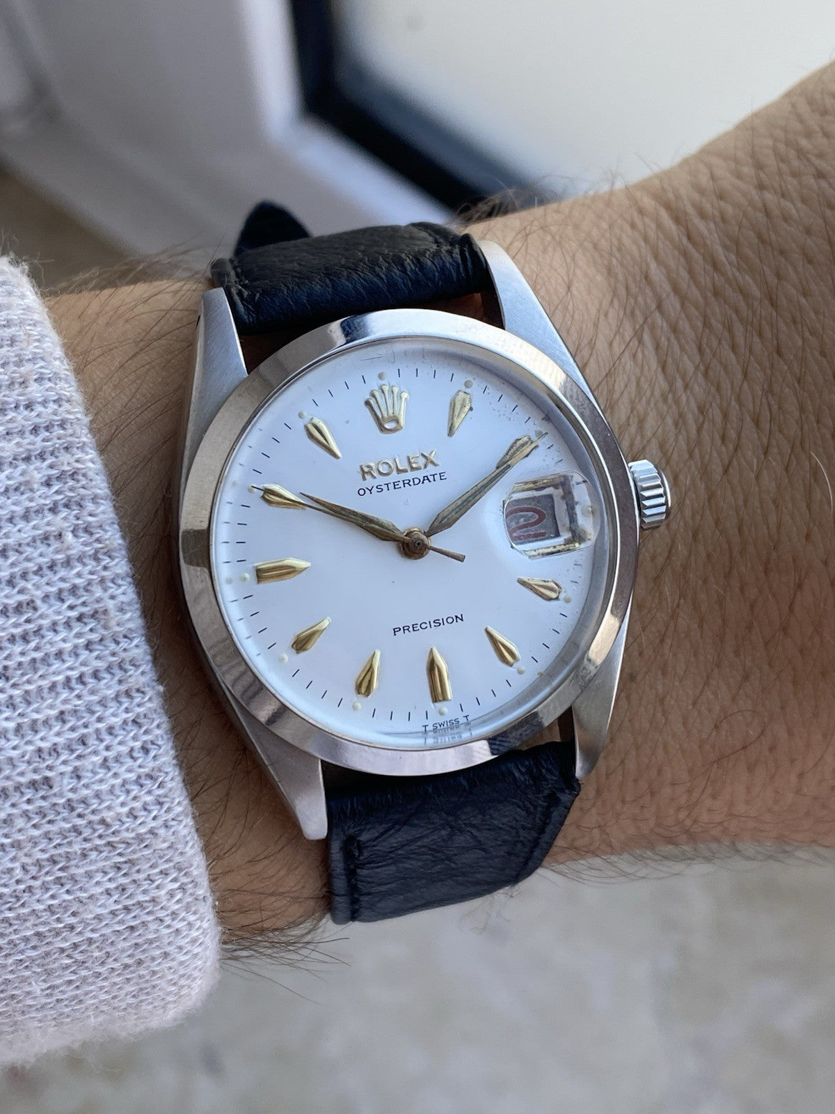 Rolex OysterDate Precision Vintage Watch Ref 6694