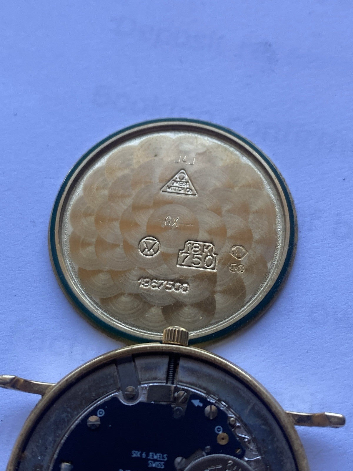 18kt Gold Omega De Ville Quartz Watch