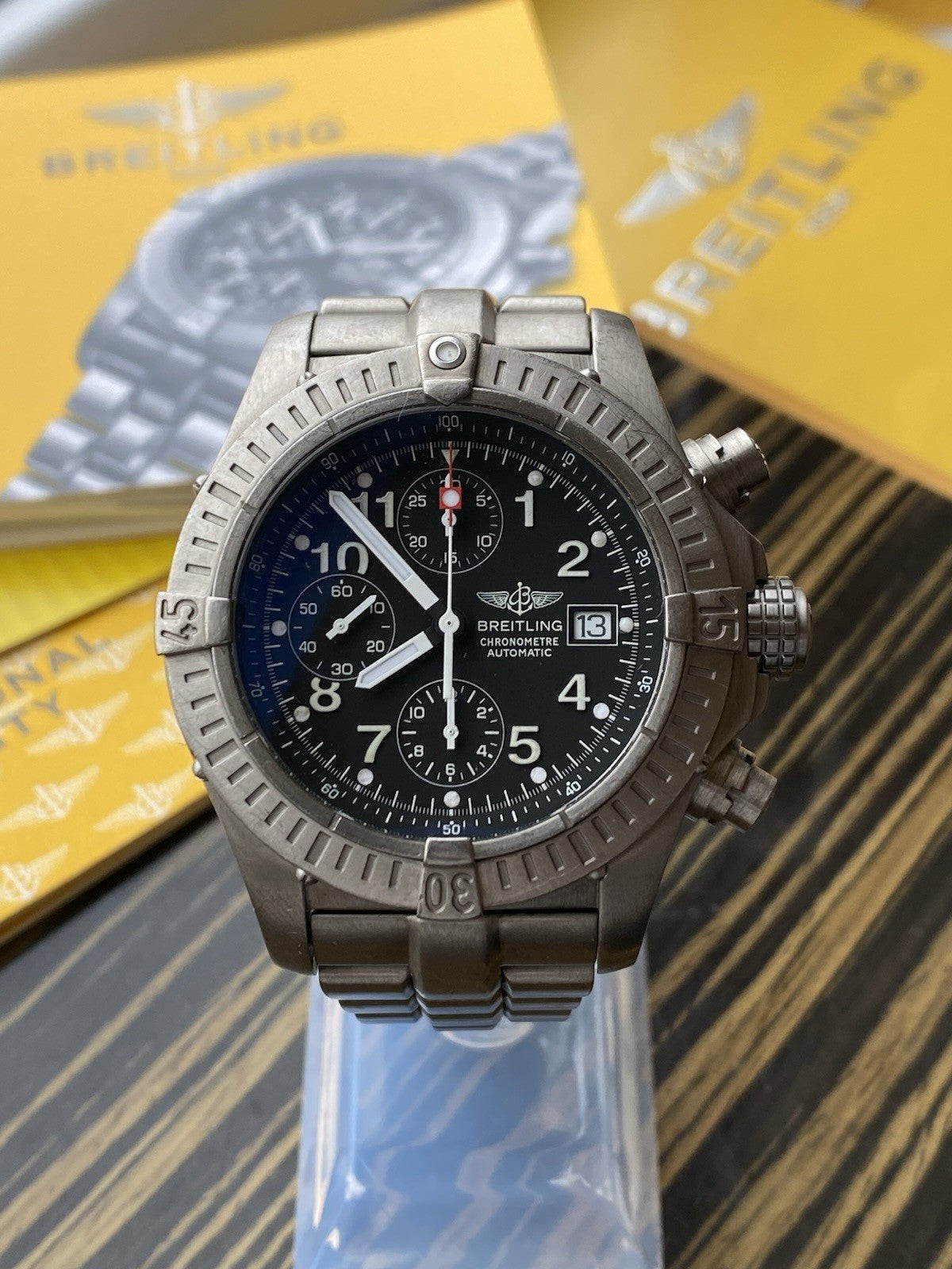 Breitling Avenger Titanium Automatic Chronograph Full Set
