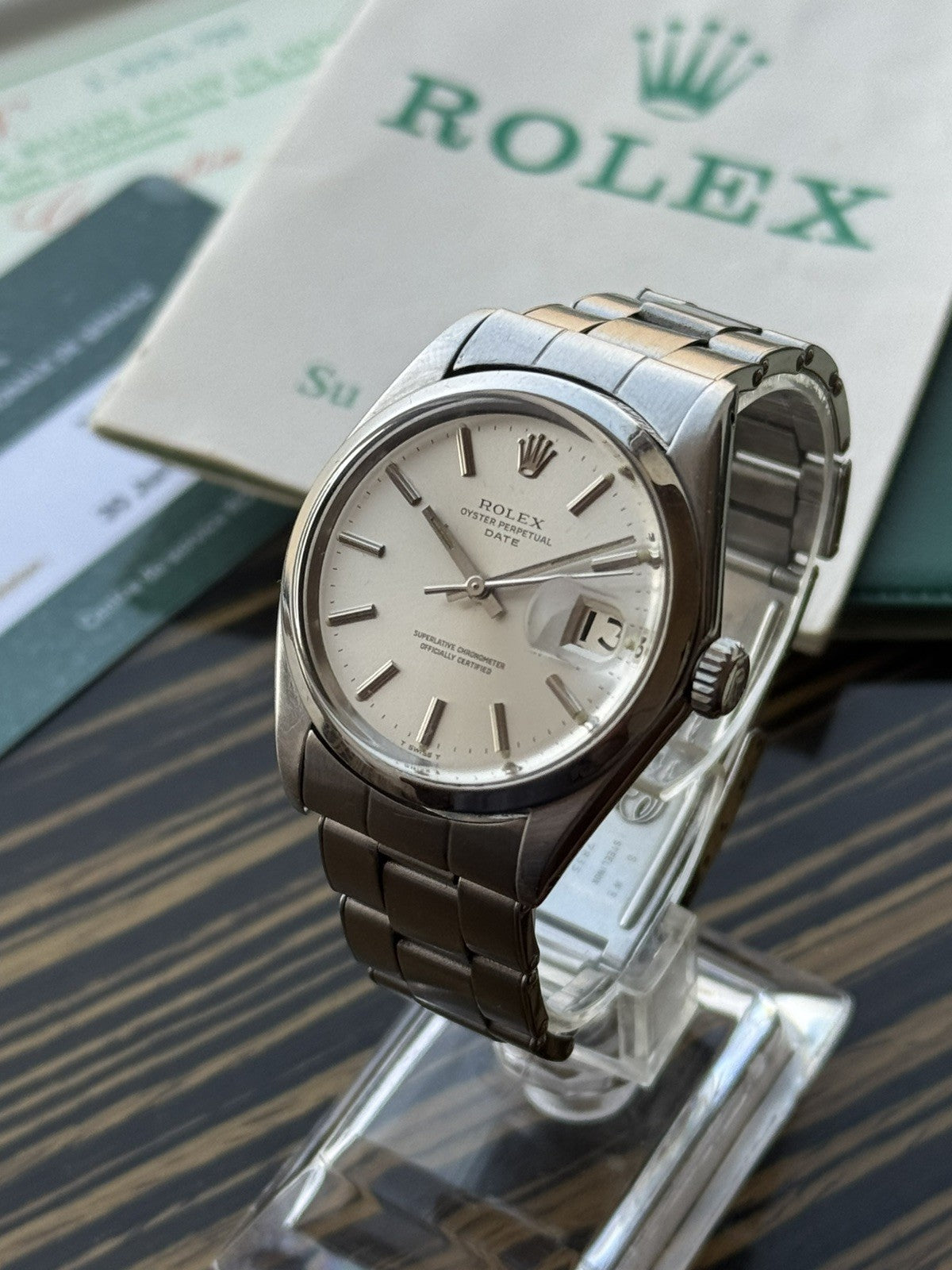 Rolex Date Automatic Vintage Watch Ref 1500 full set 