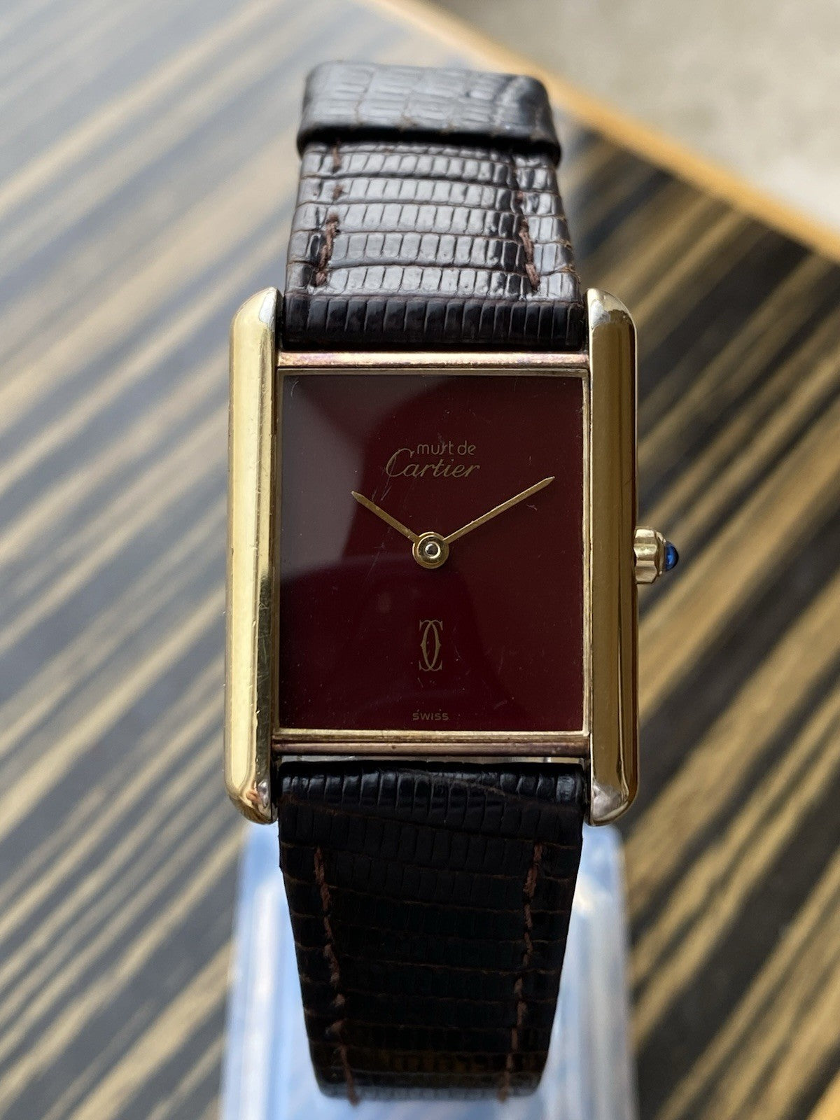 Must de Cartier Tank Vermeil Quartz Watch