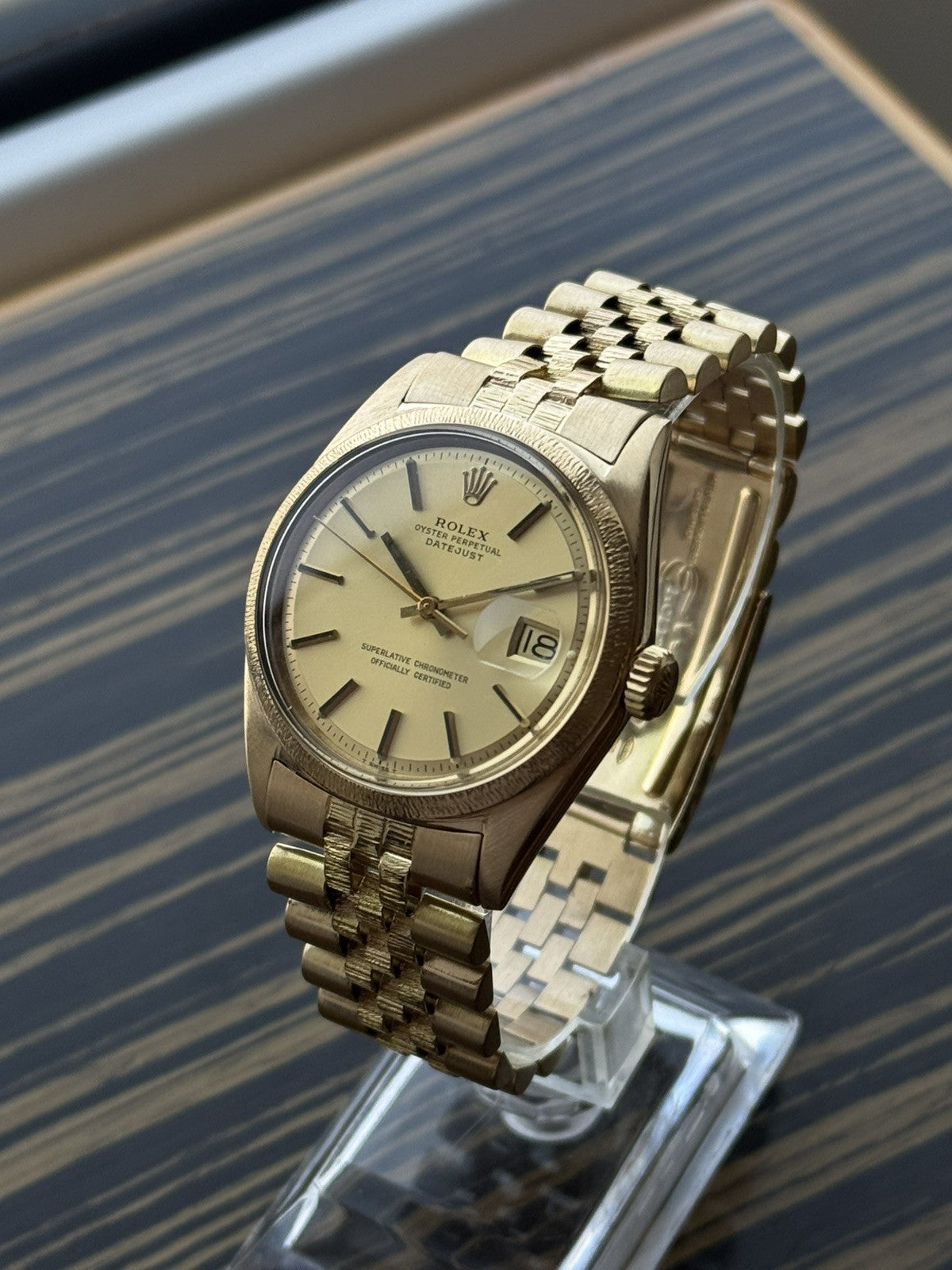 Rolex Datejust 36mm 18k gold Automatic Vintage Watch ref 1610