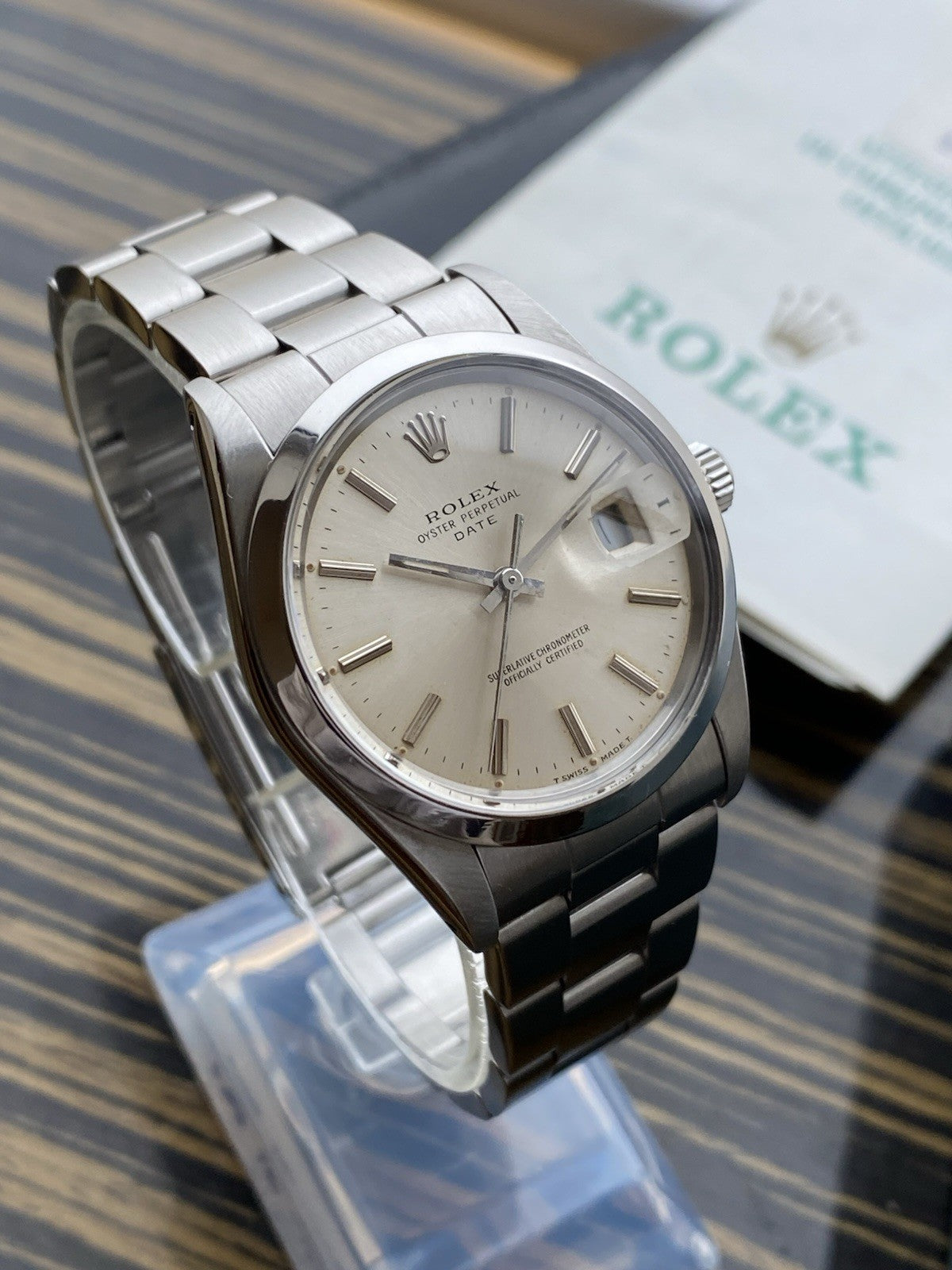 Rolex Date Automatic Vintage Watch Ref 1500 Full Set
