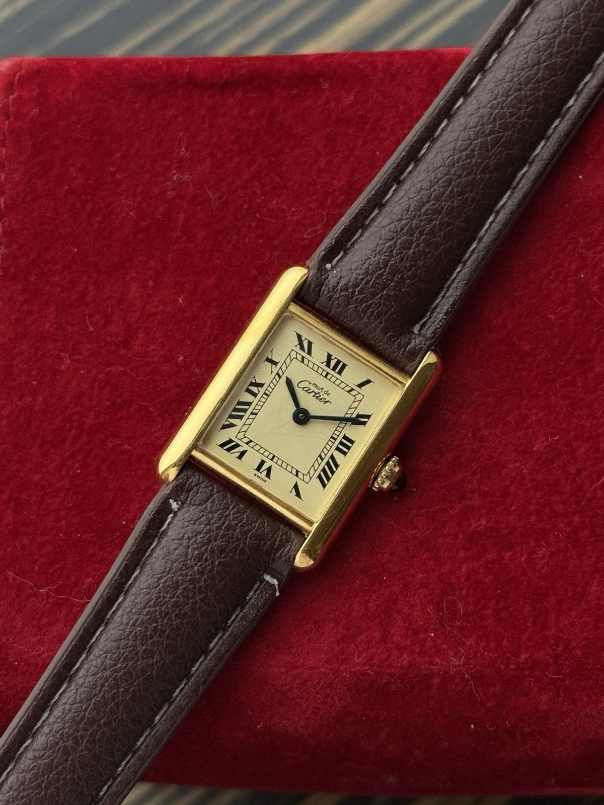 Must de Cartier Tank 1613 Ladies Quartz Watch