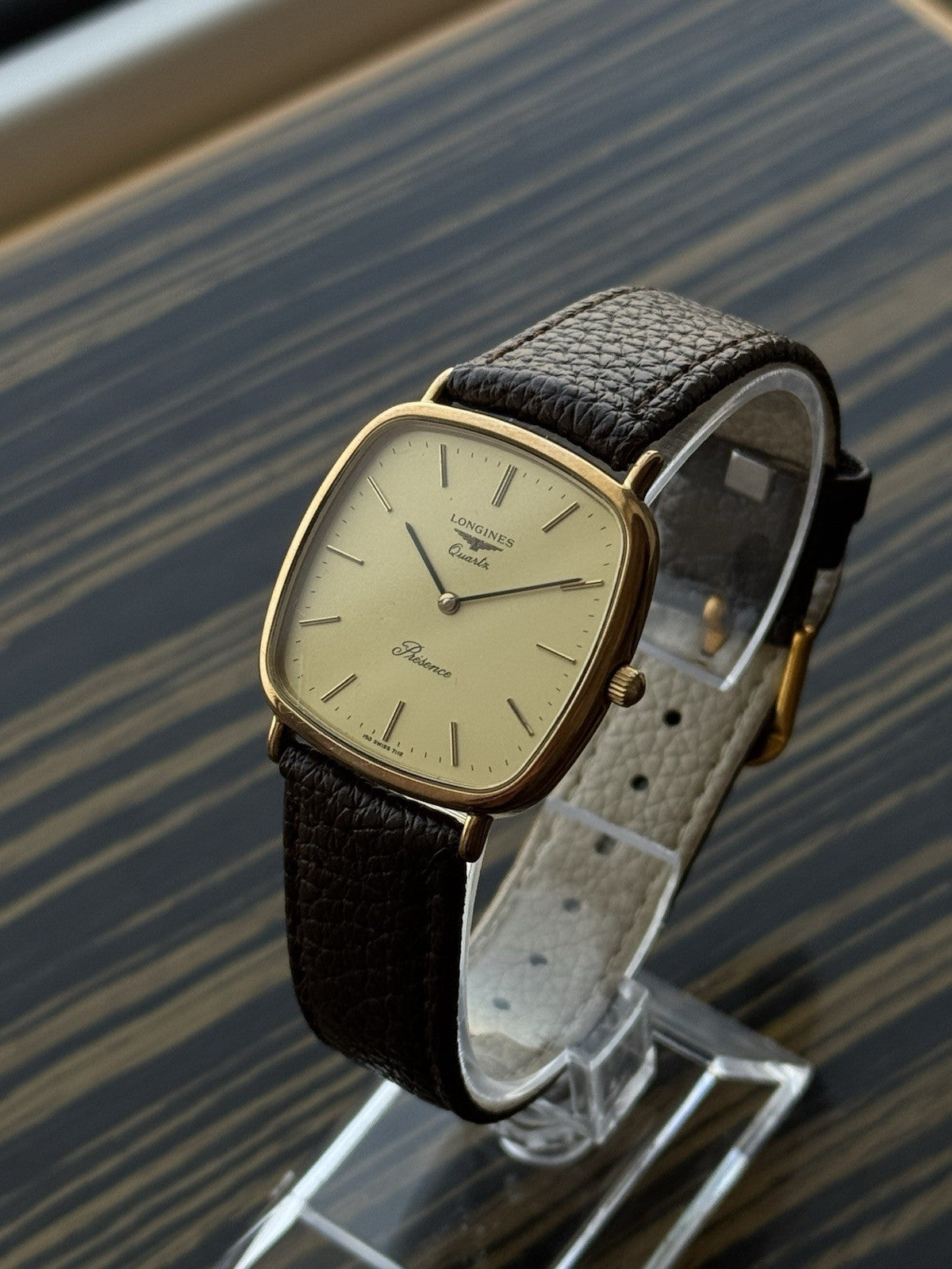 Longines TV Quartz Classic men's Watch Gold Plated