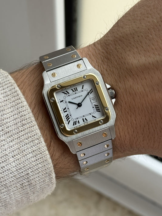 Cartier Santos Galbée Midsize Quartz Steel Ref. 987901 - Full Set