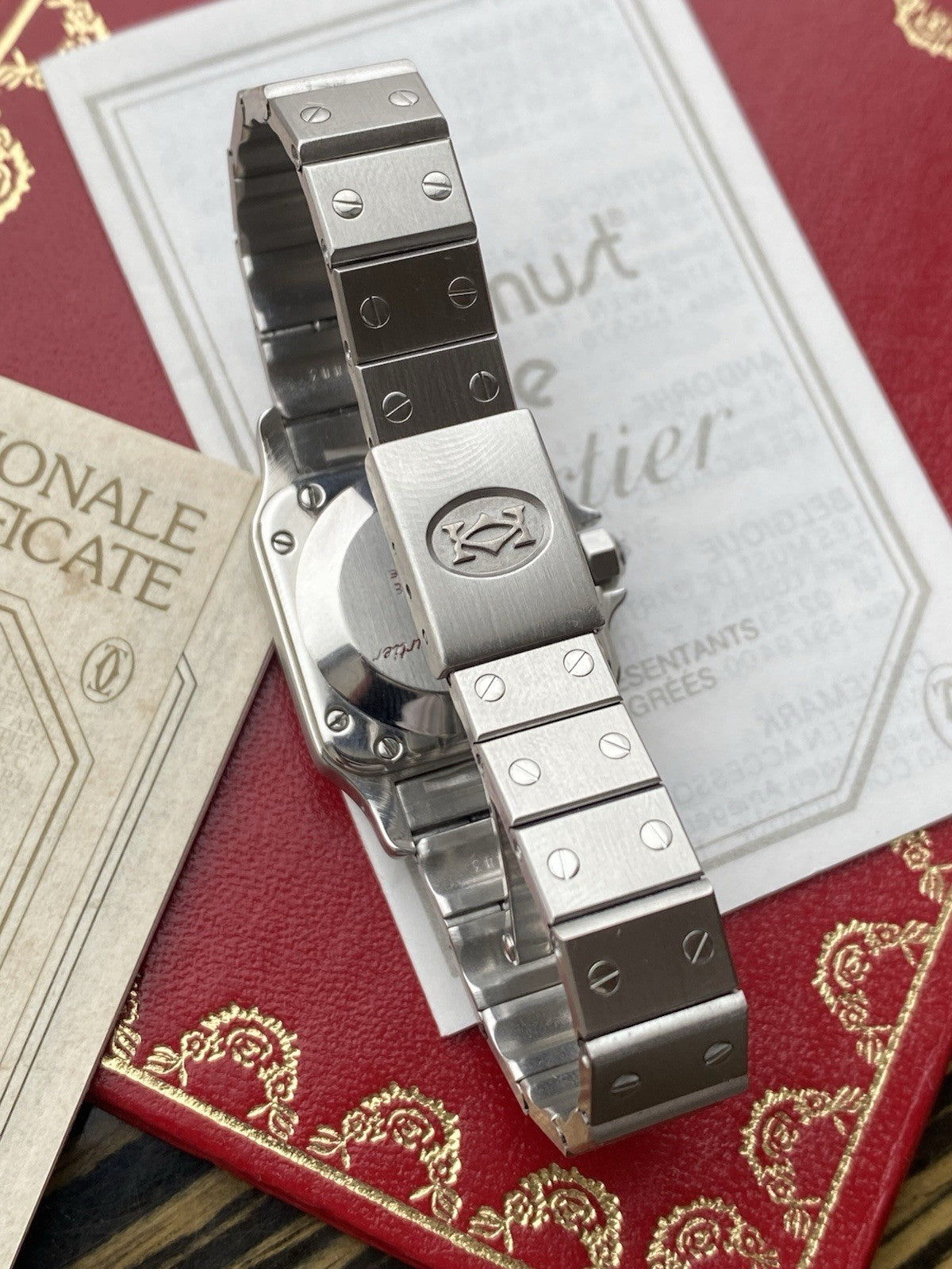 Vintage Cartier Santos Carrée 24mm Automatic Full Set