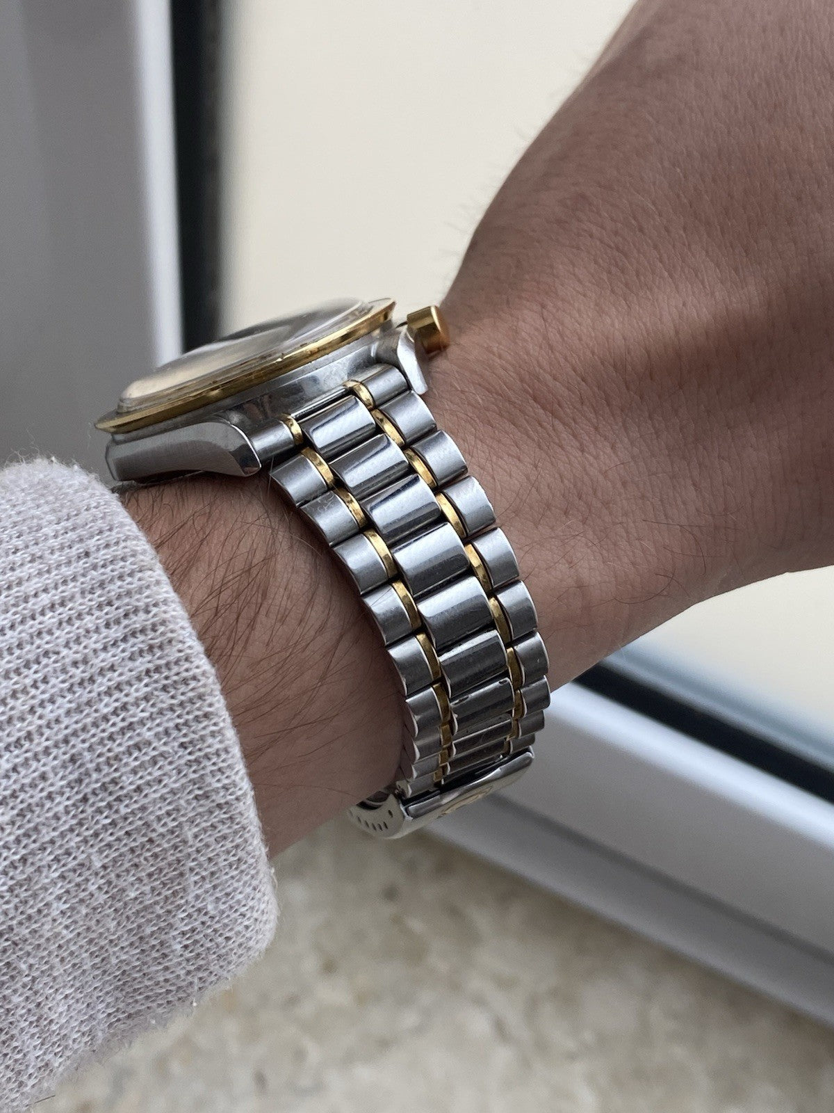 Omega Speedmaster Reduced Automatic Chronograph Two Tone With Card