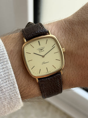 Longines TV Quartz Classic men's Watch Gold Plated