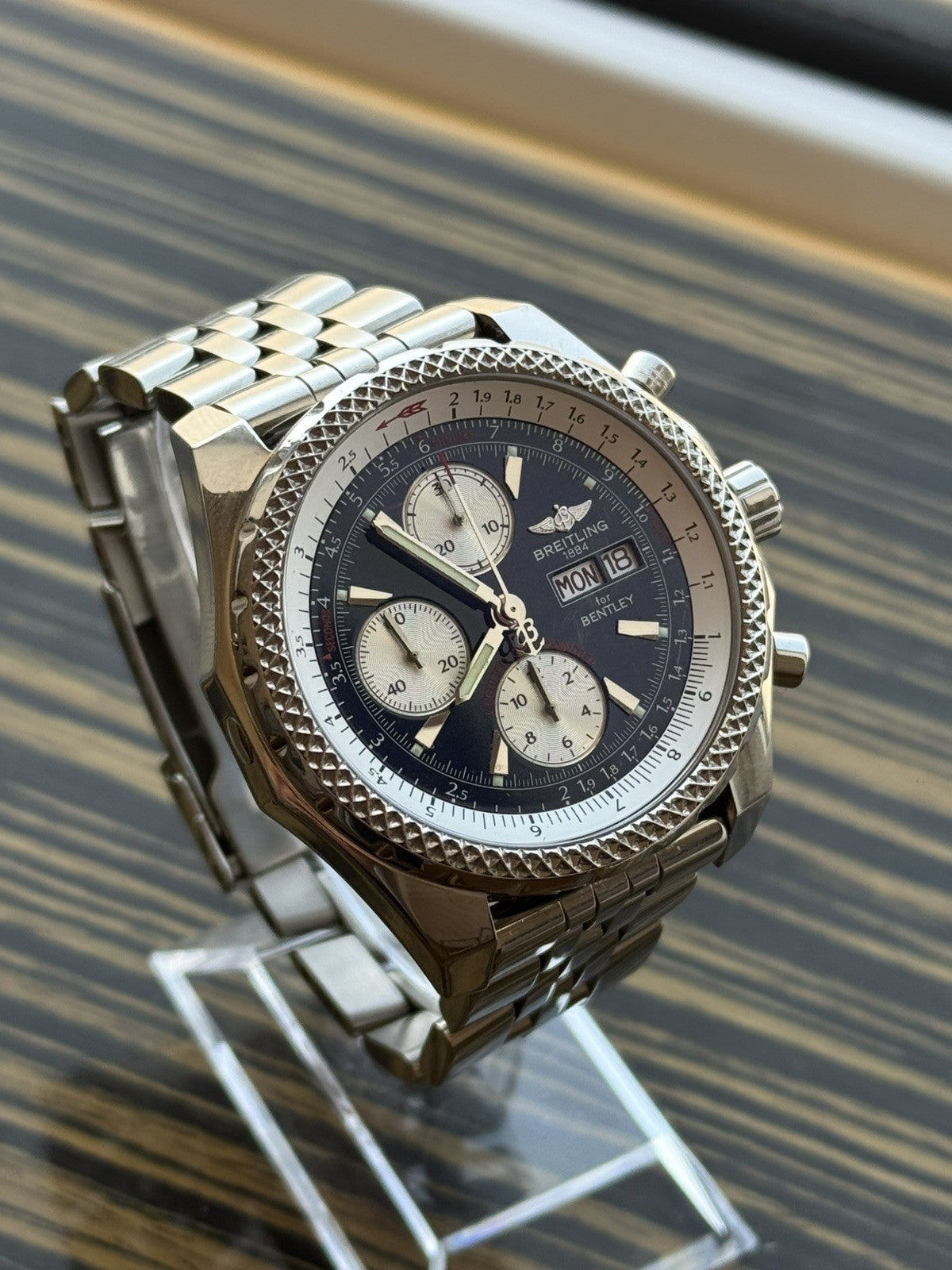 Breitling for Bentley GT Automatic blue Chronograph A13362 45mm