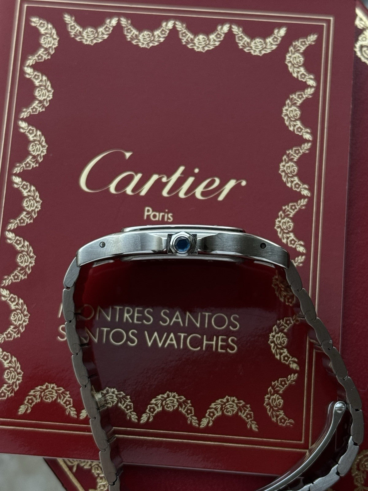 Cartier Santos Galbée Midsize Quartz Steel Ref. 987901 - Full Set