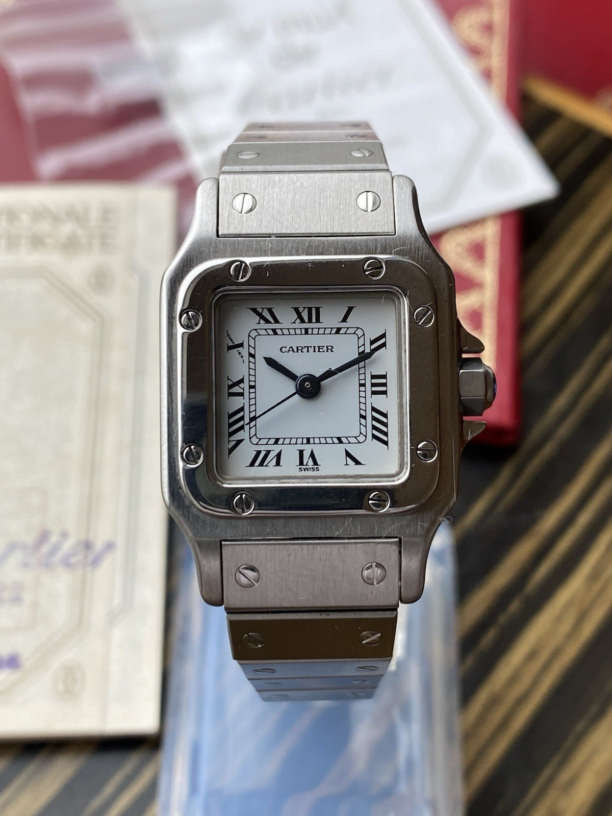 Vintage Cartier Santos Carrée 24mm Automatic Full Set
