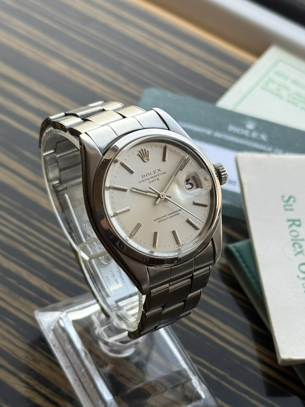 Rolex Date Automatic Vintage Watch Ref 1500 full set 