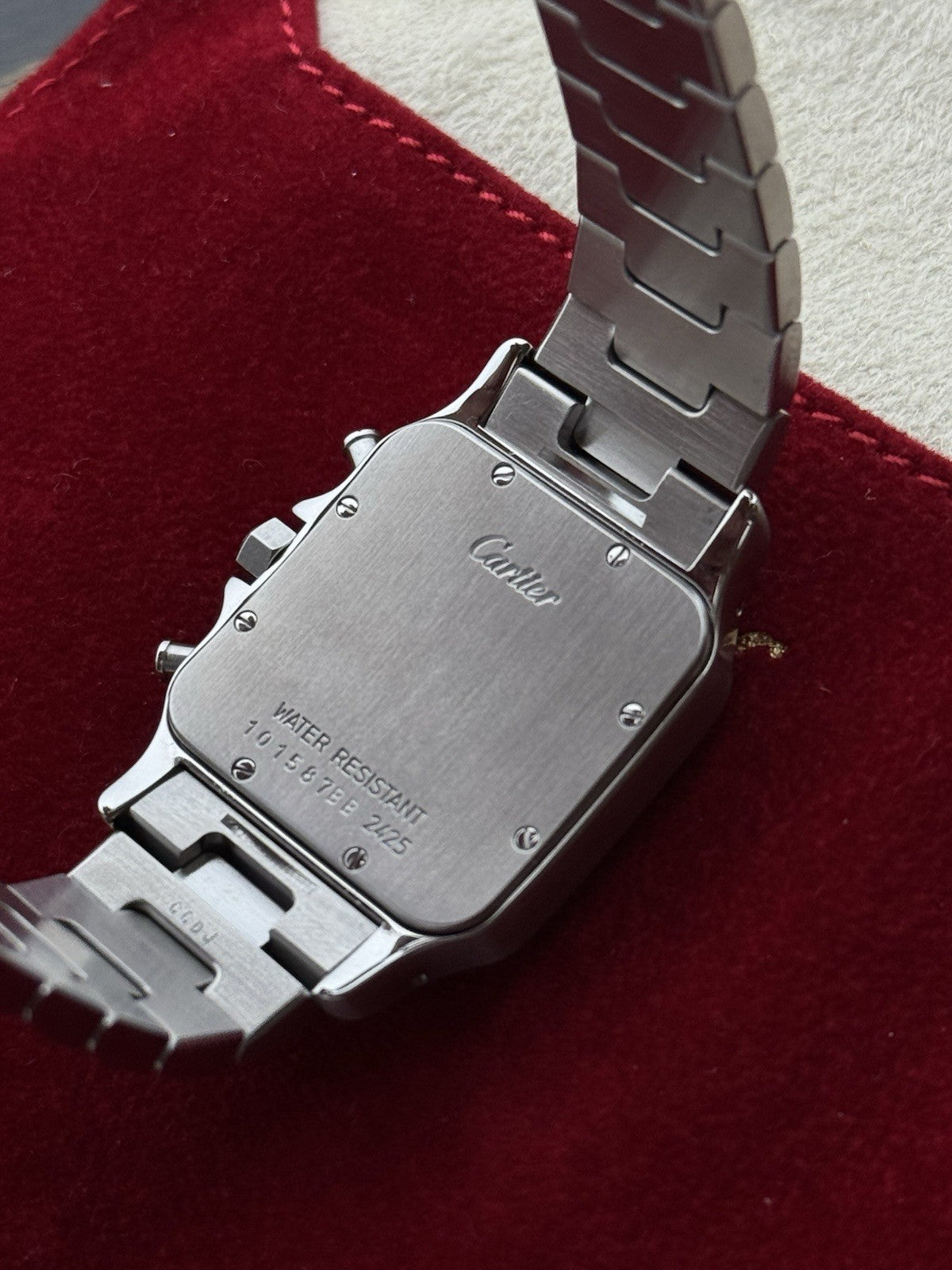 Cartier Santos Galbée Chronograph – Ref. 2425 Steel & Gold Quartz Serviced