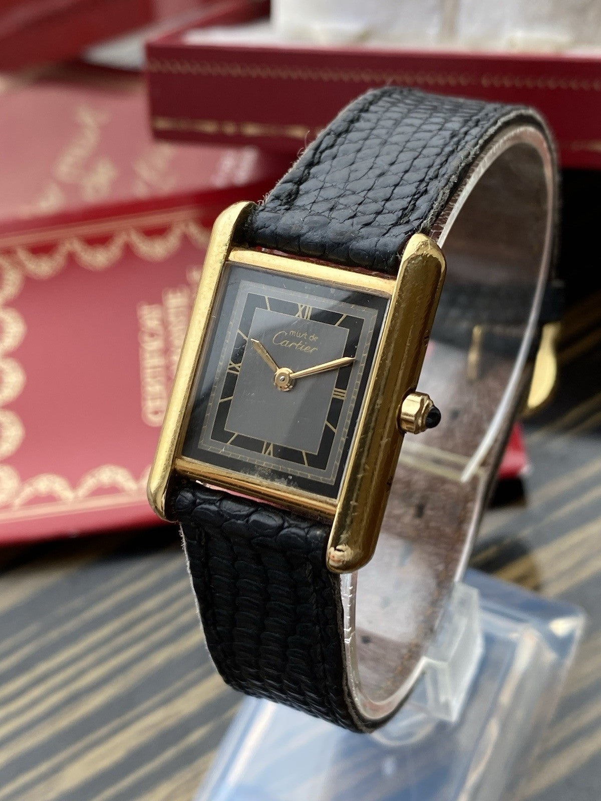 Must de Cartier Tank Vermeil Quartz Watch