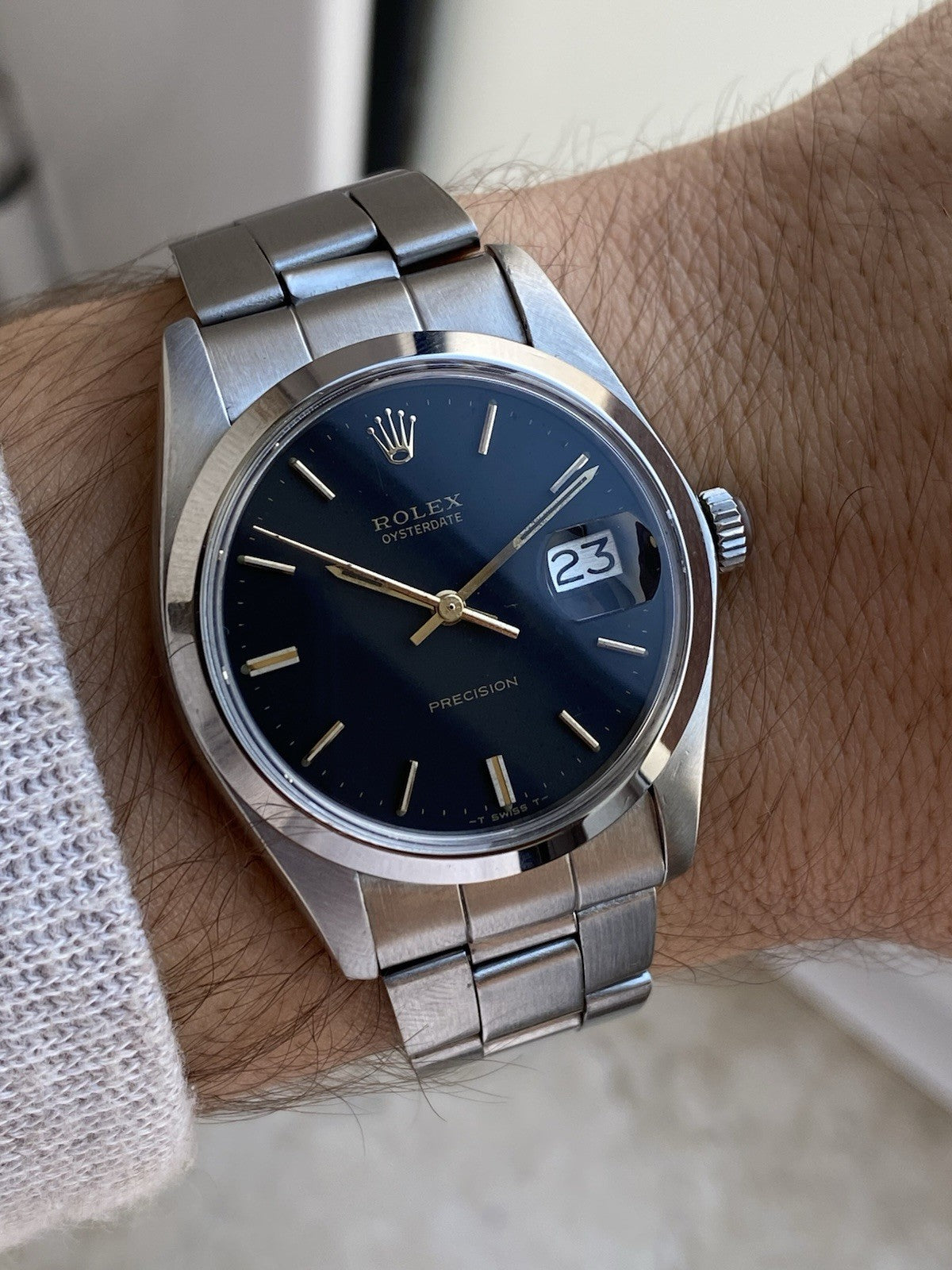 Rolex Oysterdate Precision Vintage Watch