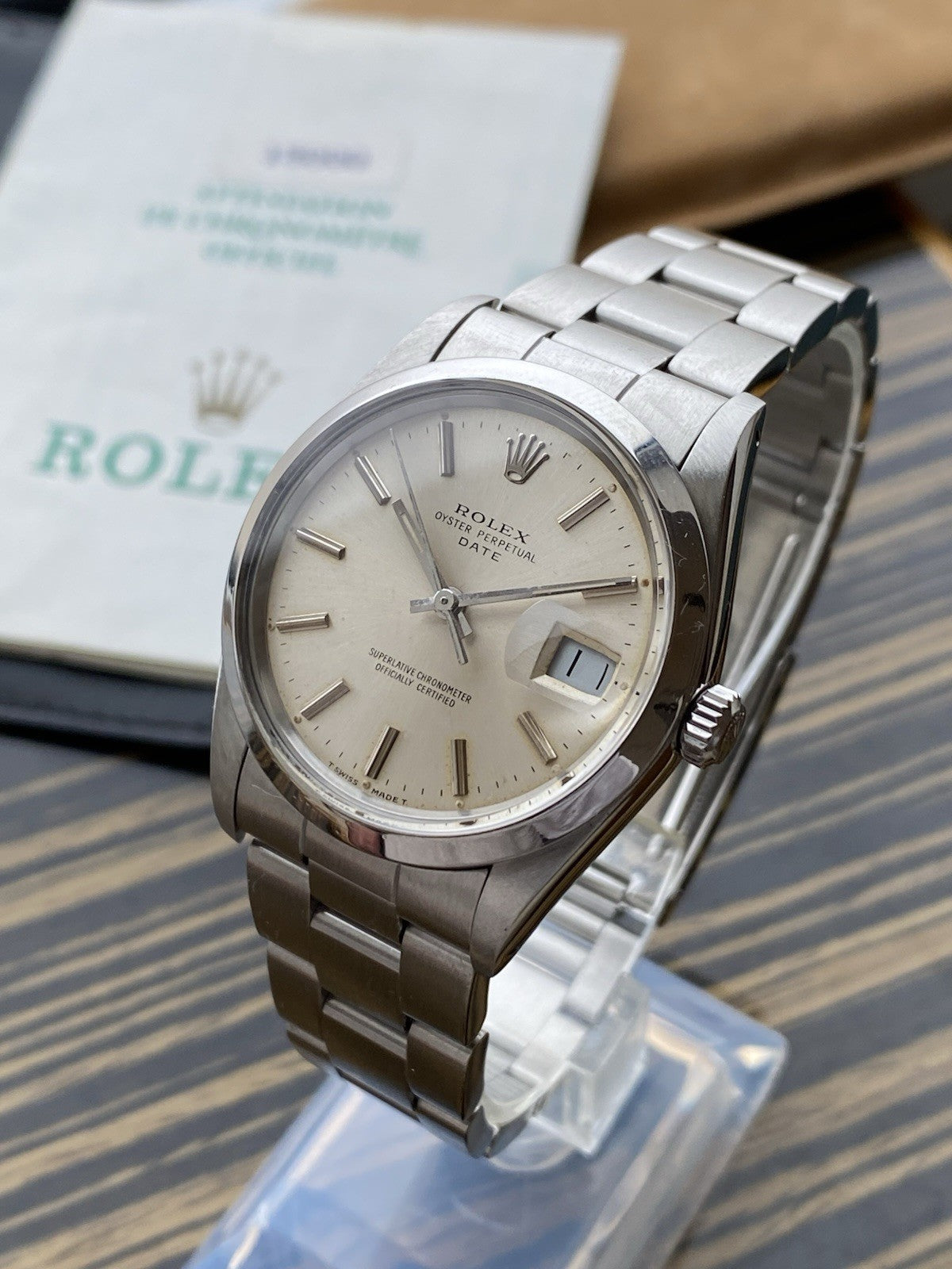 Rolex Date Automatic Vintage Watch Ref 1500 Full Set