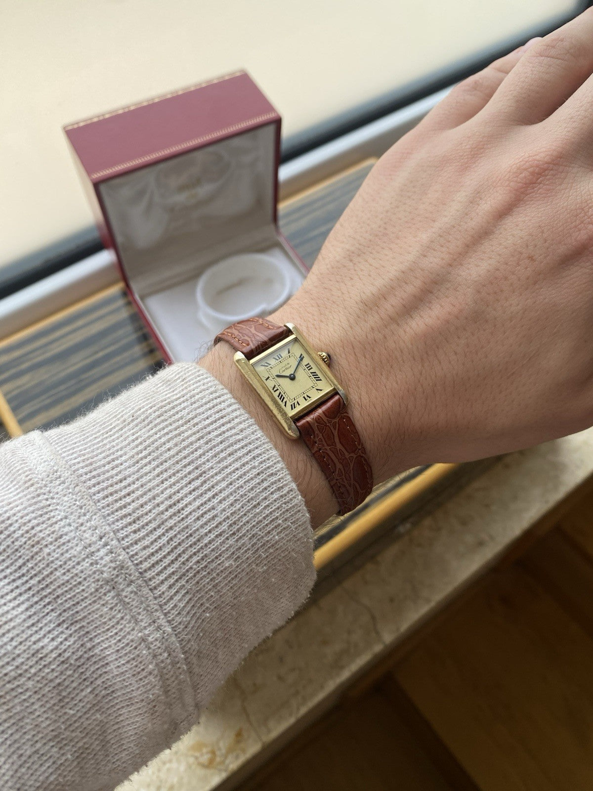 Must de Cartier Tank Vermeil Quartz Ladies Watch