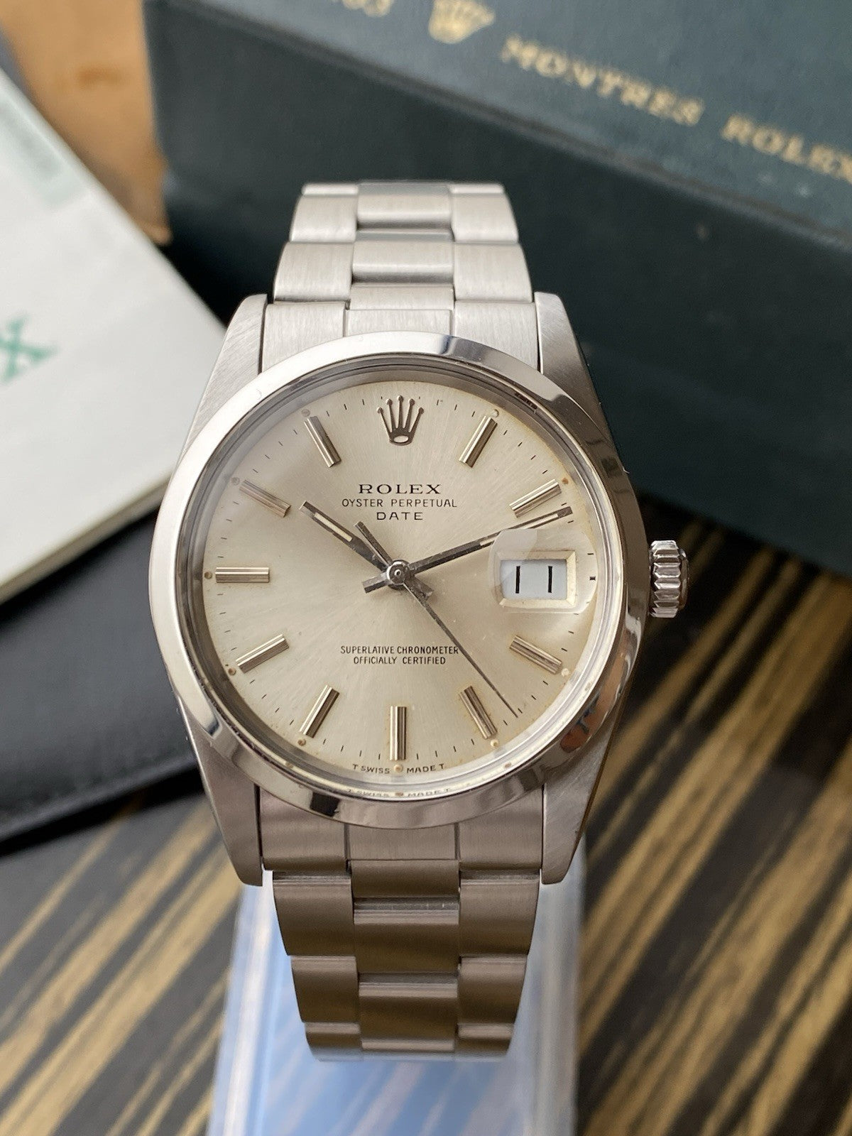 Rolex Date Automatic Vintage Watch Ref 1500 Full Set