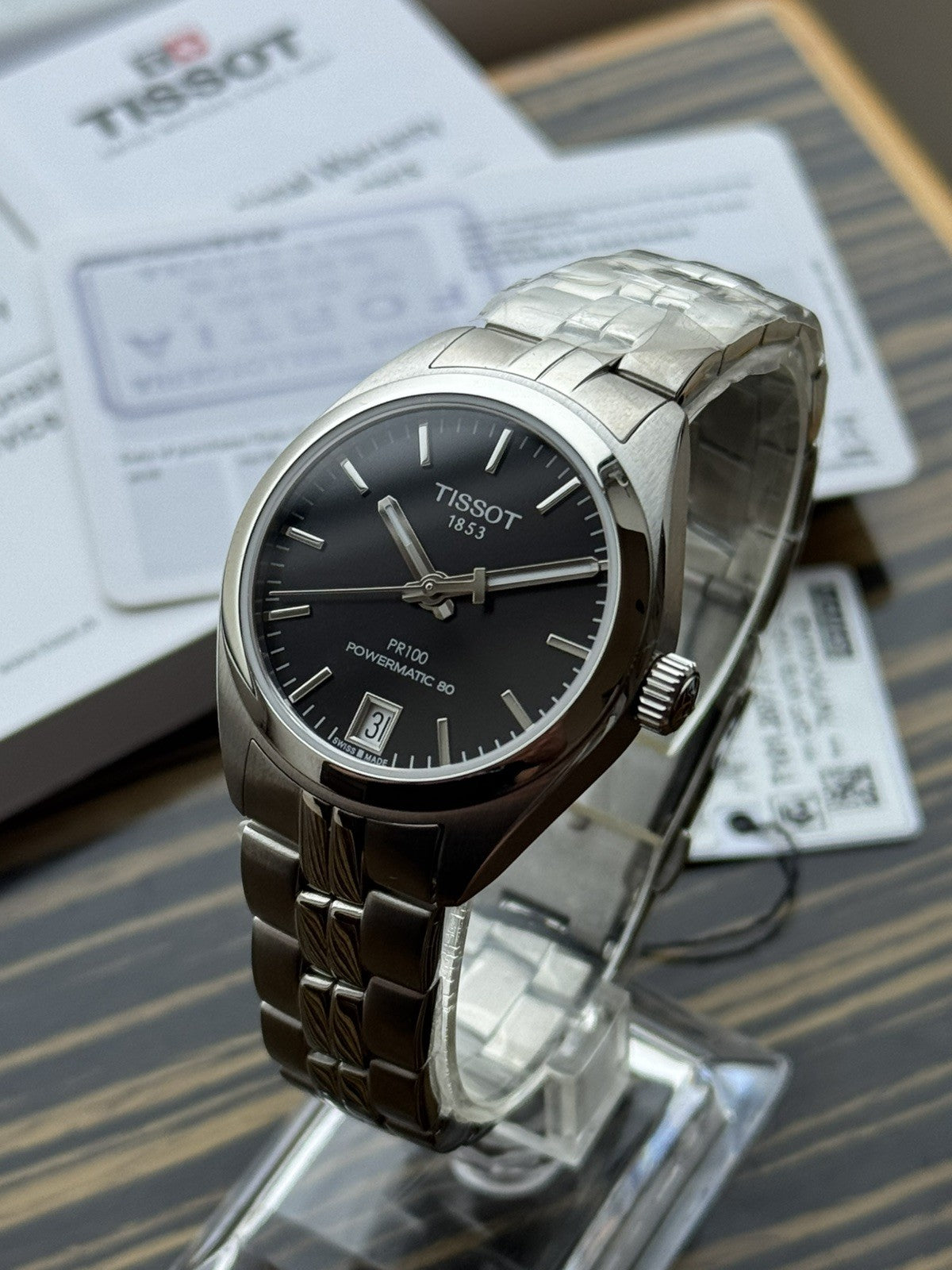 Tissot PR 100 Powermatic 80 Unisex – Brand New / Full Set