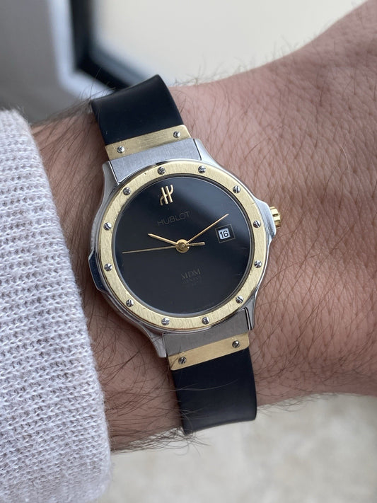 Hublot Classic MDM 28mm Quartz Watch Lady Steel And Gold