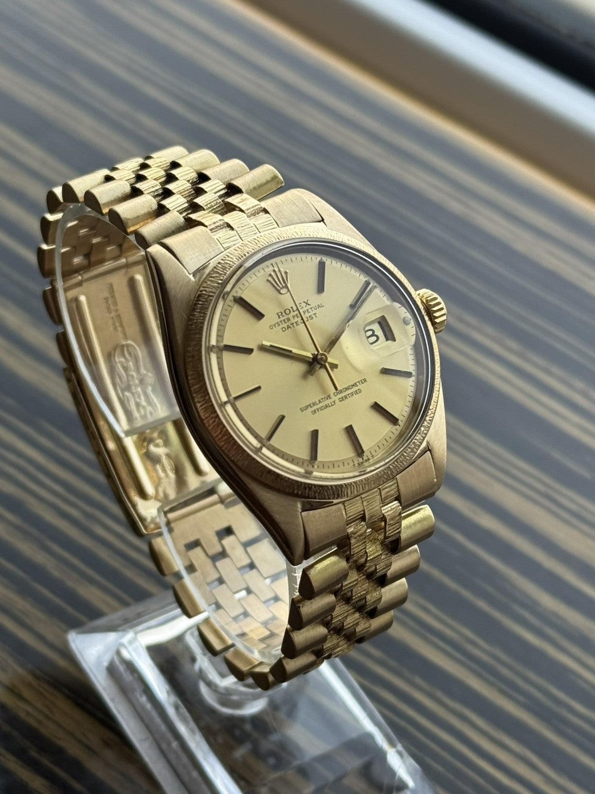 Rolex Datejust 36mm 18k gold Automatic Vintage Watch ref 1610