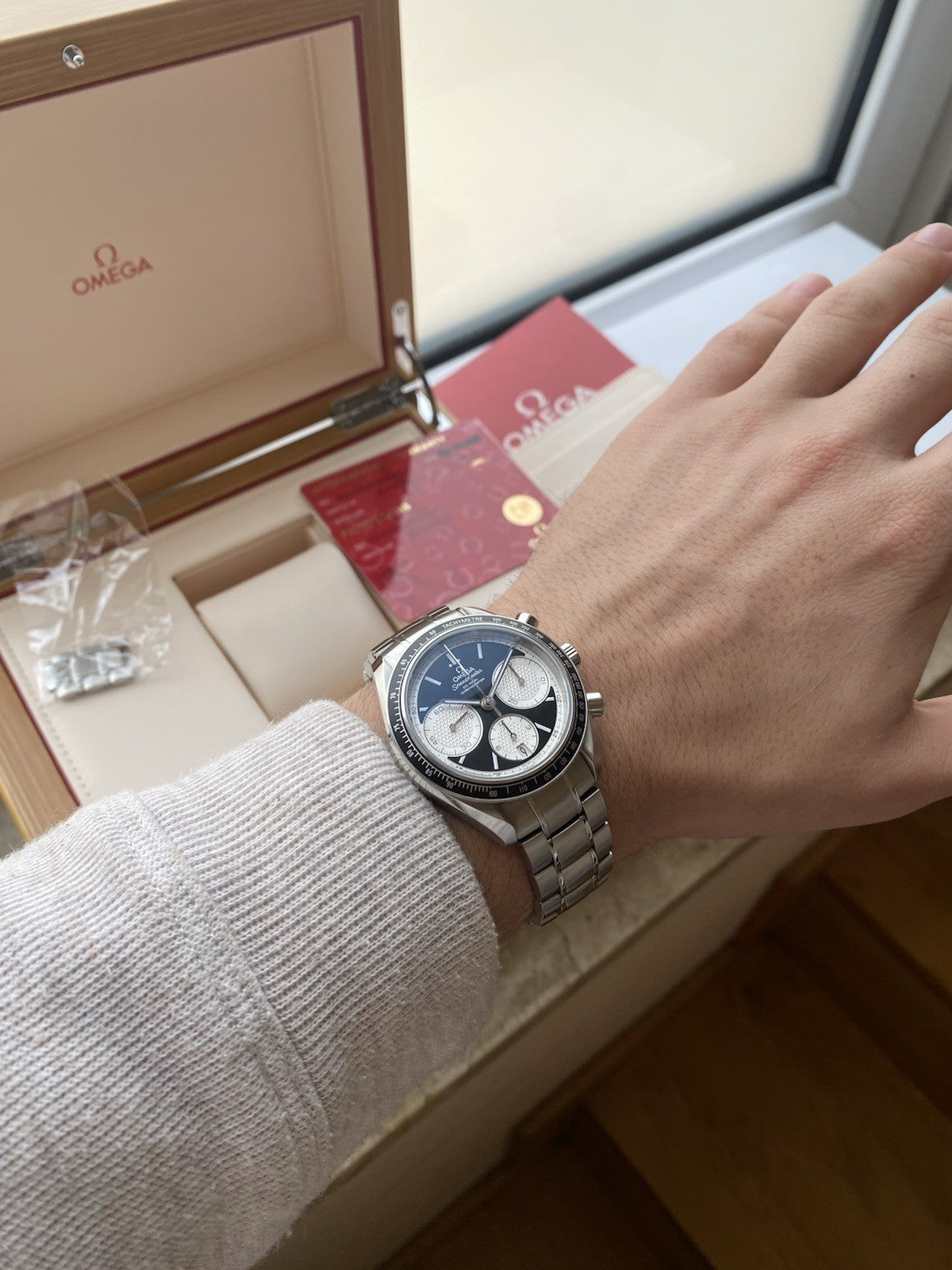 Omega Speedmaster Racing Automatic  Chronograph Full Set 40mm