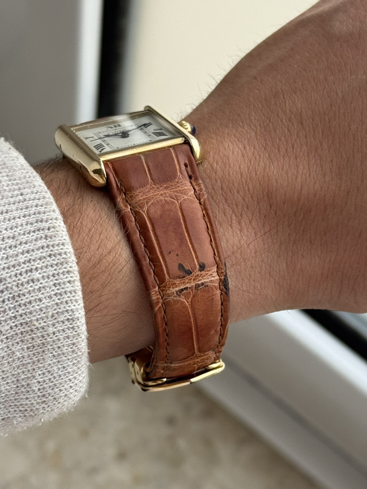 Must de Cartier Tank Quartz Big-Size Watch Ref 2413