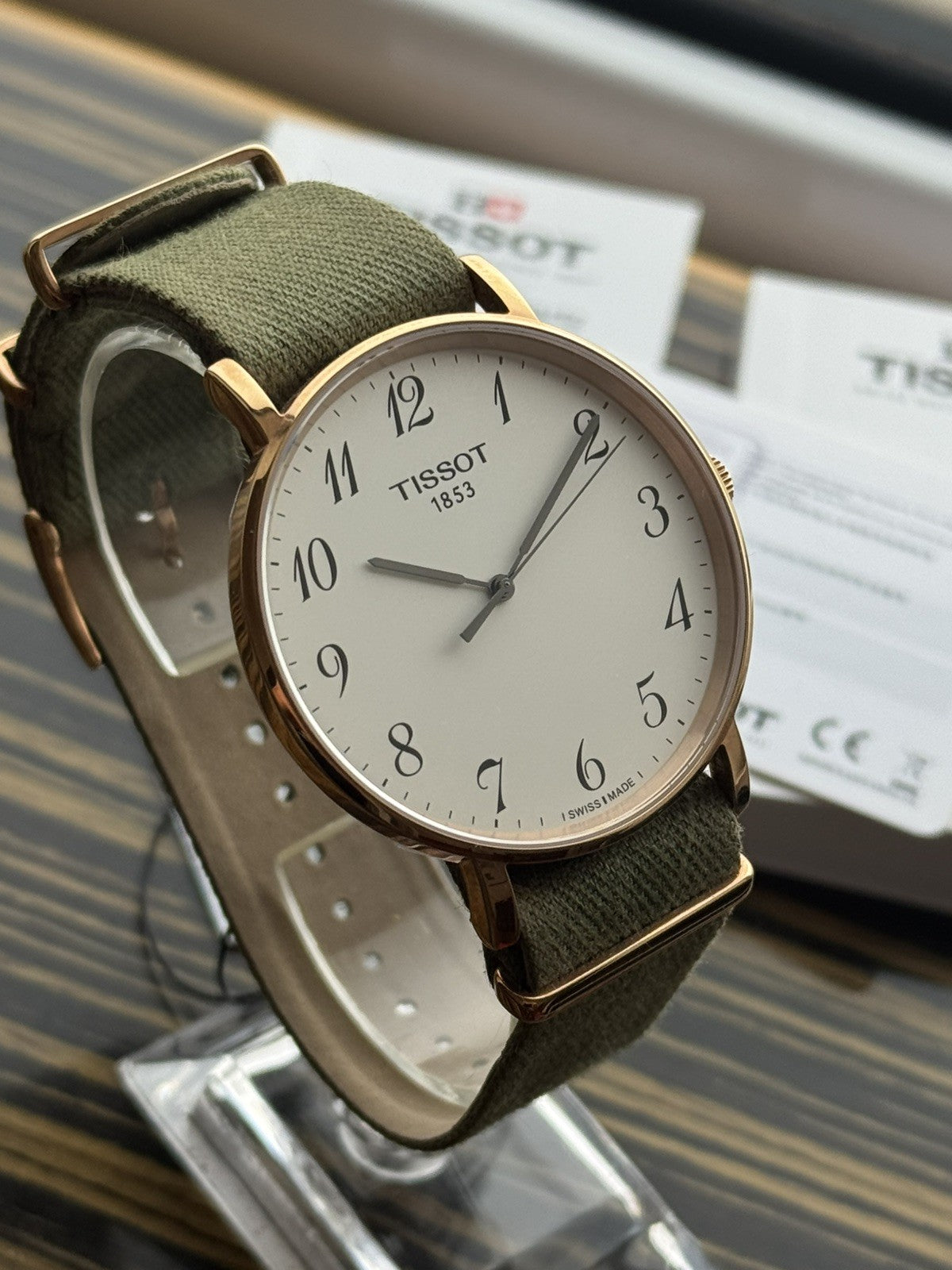 Tissot Everytime Swissmatic Brand New / Full Set gold and white