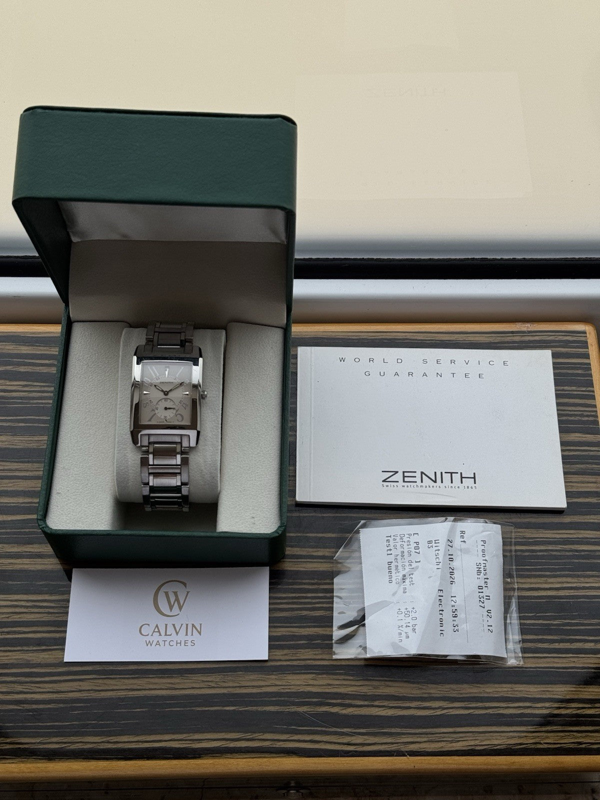 Zenith Port Royal V Tank Quartz– Ref. 02.0250.887