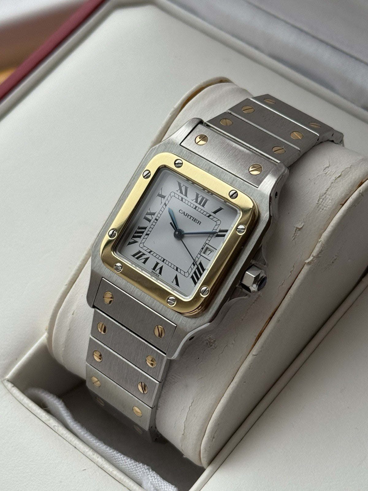 Cartier Santos Galbée Midsize Quartz Steel Ref. 987901 - Full Set