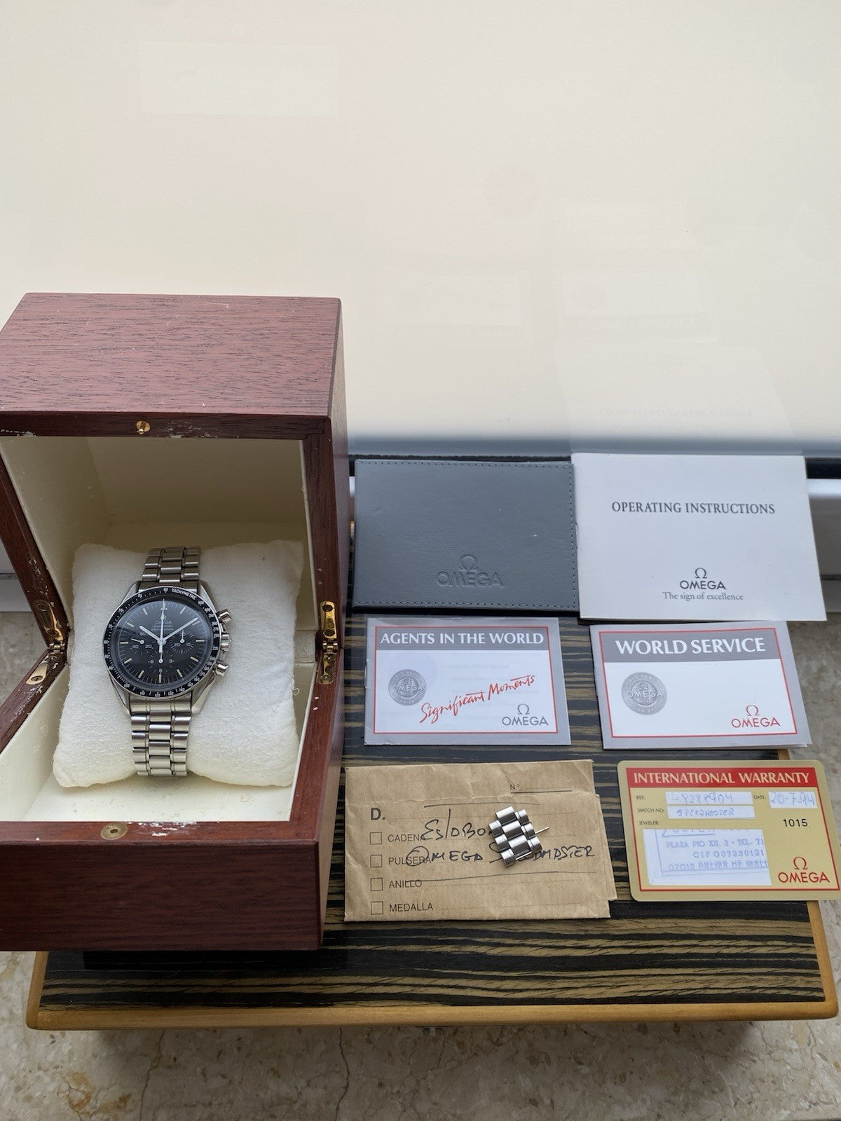 Omega Speedmaster Professional Apollo XI Automatic Chronograph Full Set