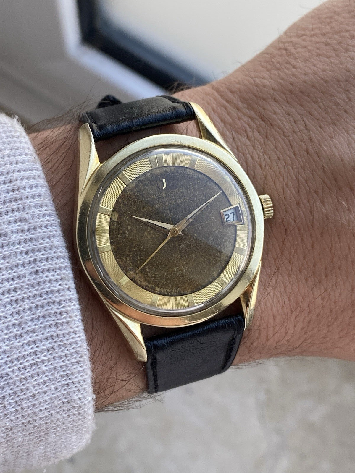Universal Genève Polerouter Date Automatic Vintage Watch