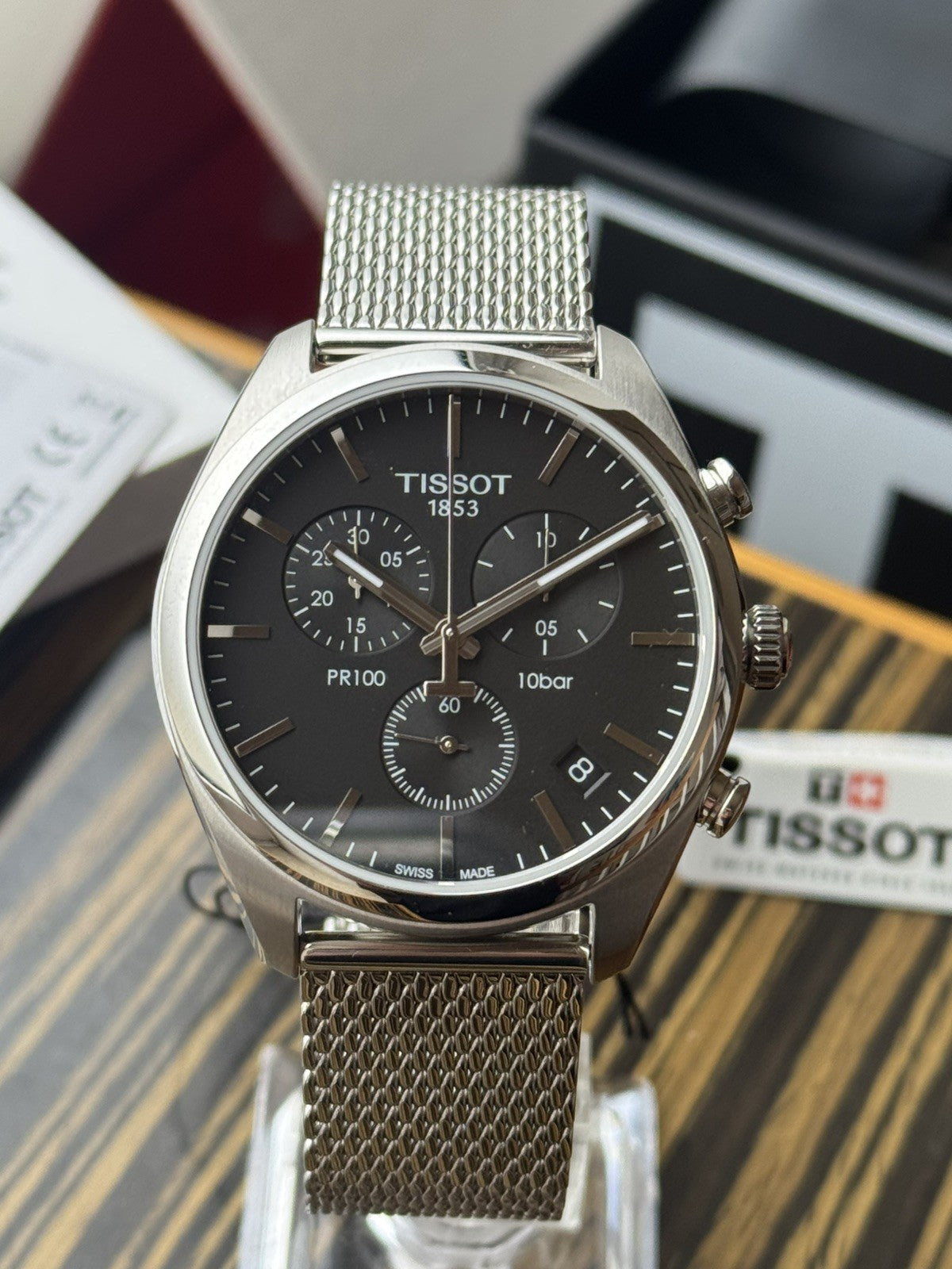 Tissot PR100 Chronograph Brand New / Full Set black