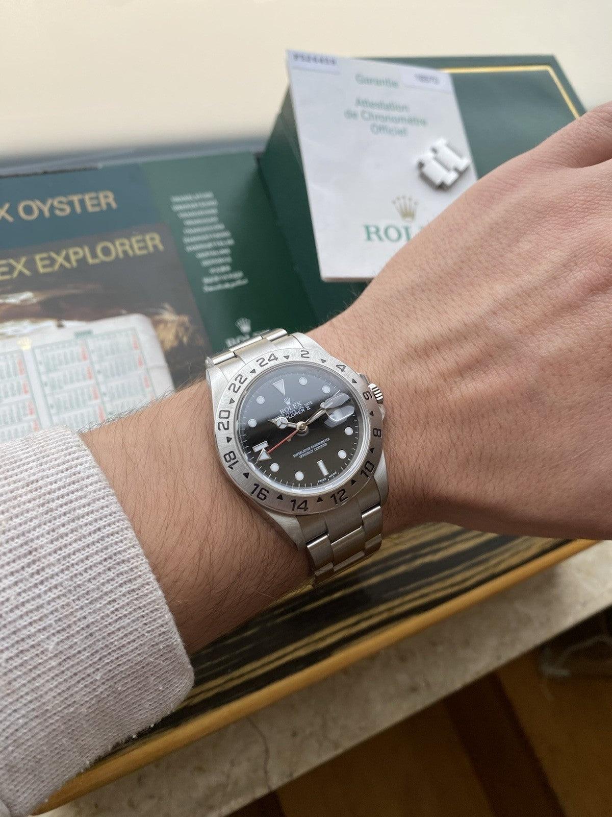 Rolex Explorer II Automatic Full Set 40mm Ref: 16570